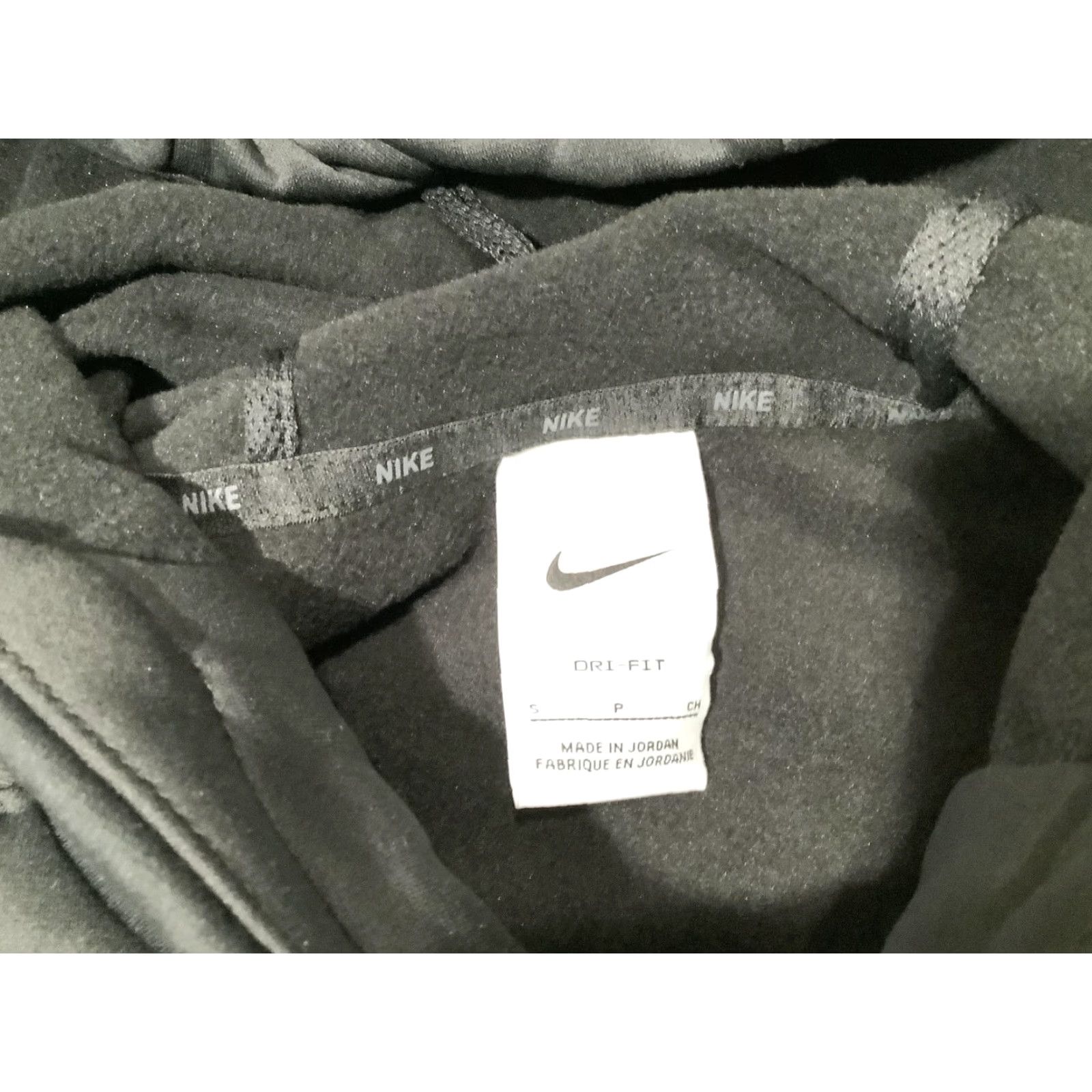 Nike Nike Hoodie Mens Small Black Dri-FIT Pullover Sweatshirt Front Pockets Graphic Print Swoosh CASE Study Program Sports Size US S / EU 44-46 / 1 - 5 Thumbnail