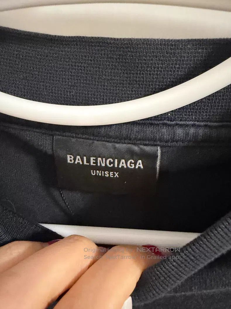 Balenciaga Balenciaga Letter side logo print Kylin arm sleeve hoodie, Size US L / EU 52-54 / 3 - 3 Thumbnail