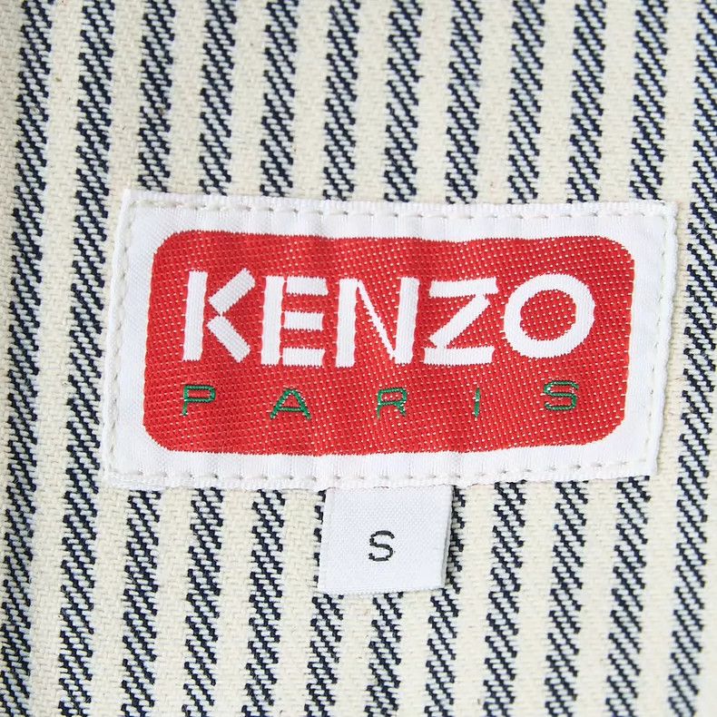 Kenzo KENZO Neutral striped embroidered denim jacket Size S / US 4 / IT 40 - 5 Thumbnail