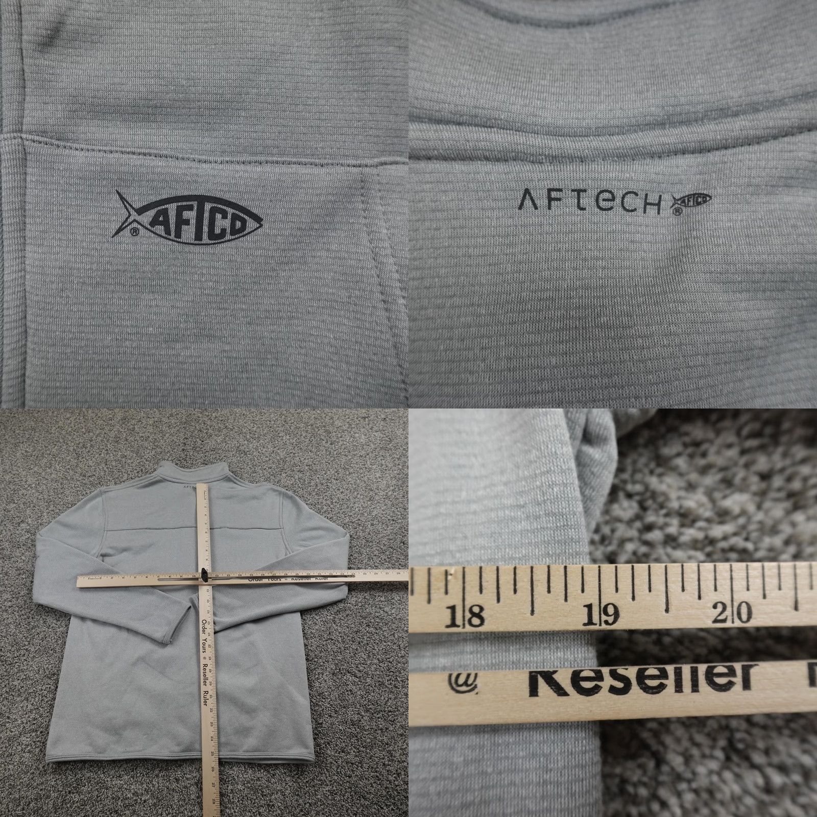 Vintage AFTCO Jacket Mens S Gray AFTECH Full Zip Fishing Fleece Outdoors Size US S / EU 44-46 / 1 - 8 Thumbnail
