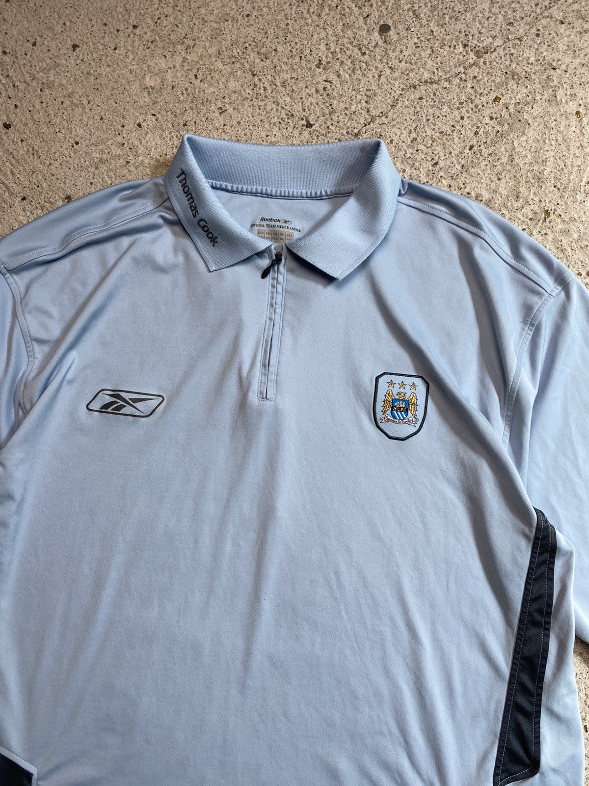 Reebok Machester city reebok thomas cook vintage football jersey Size US XL / EU 56 / 4 - 3 Thumbnail