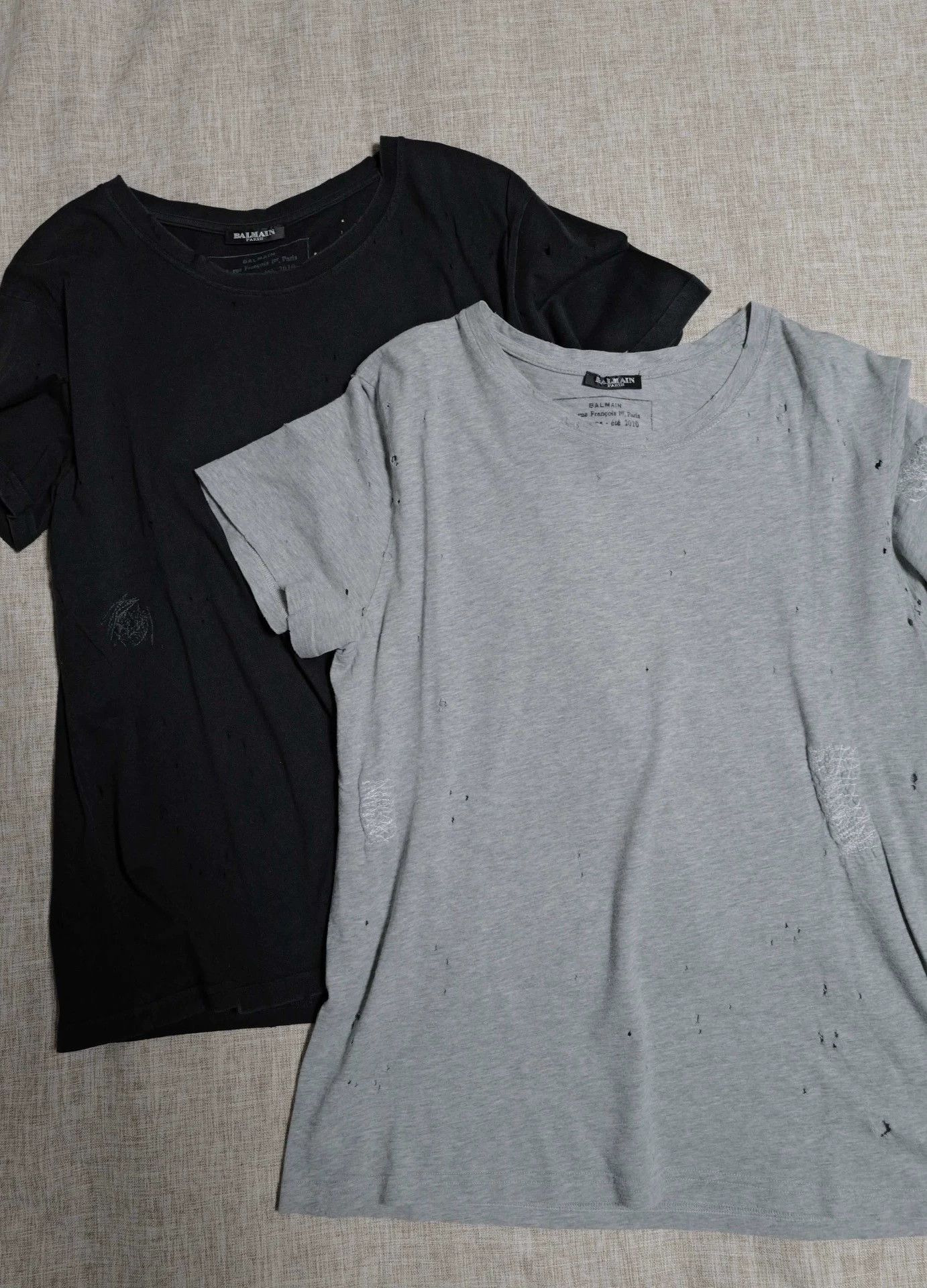 Balmain Balmain Distressed Rock T-shirt | Grailed