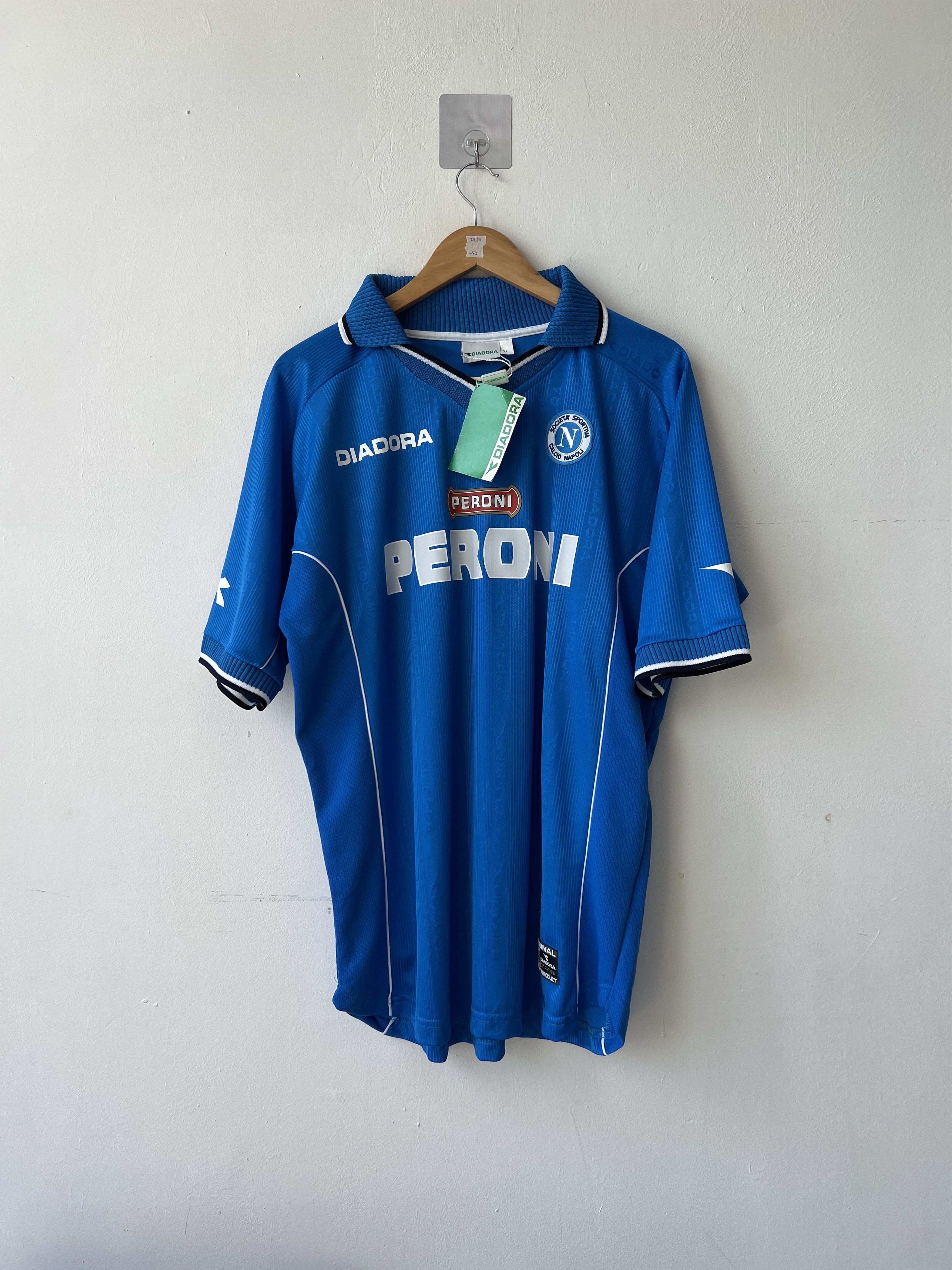 Diadora (XL) Napoli 2000-01 Home Kit (NEW) Size US XL / EU 56 / 4 - 1 Thumbnail