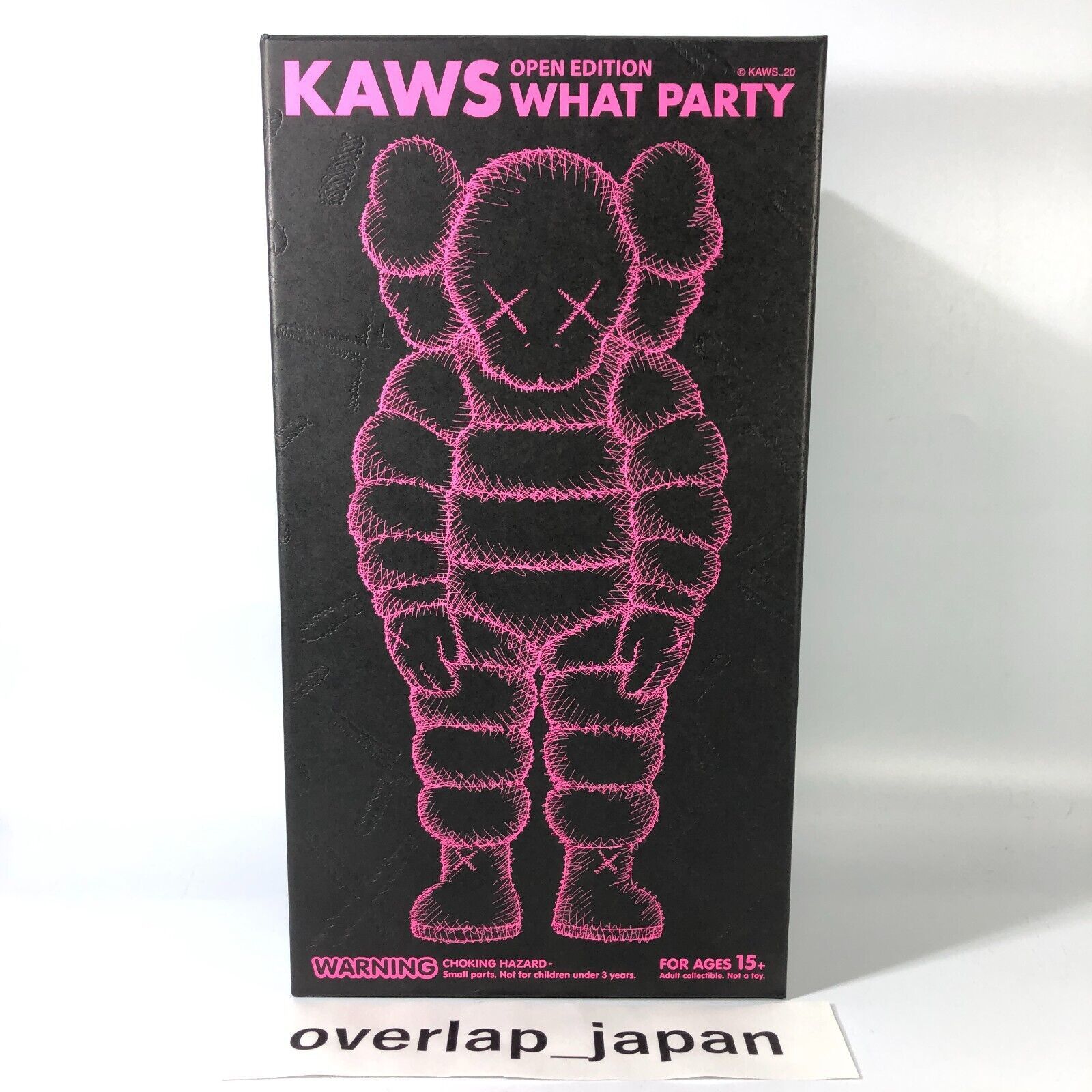 Figurine Kaws Open Edition What Party YELLOW Medicom Toy 2020, Sans Boîte