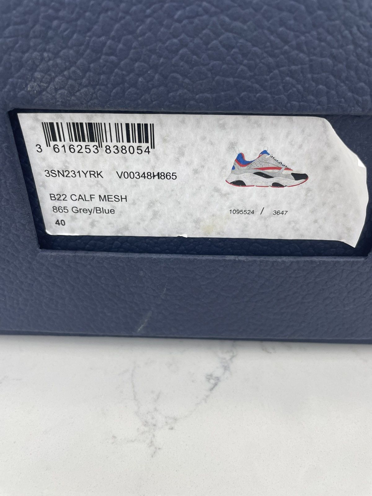 Dior Dior B22 blue, red, white, and black Size US 7 / EU 40 - 8 Thumbnail