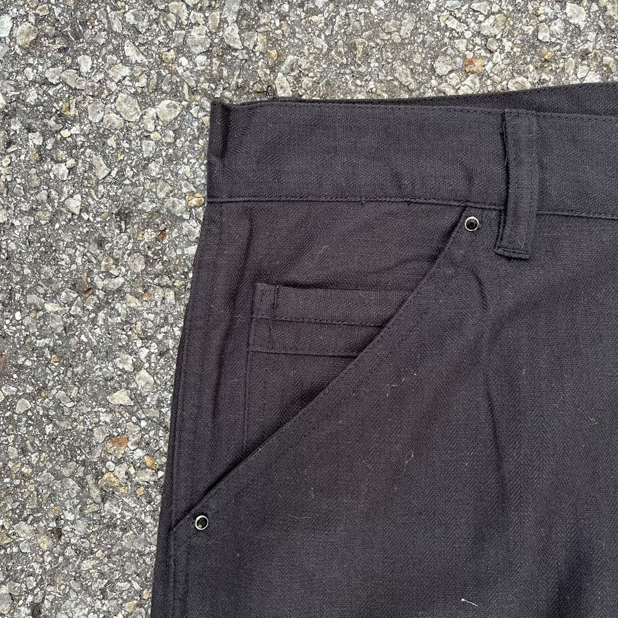 Japanese Brand Bernings Sho Punk Art Black Pants Size US 31 - 3 Thumbnail