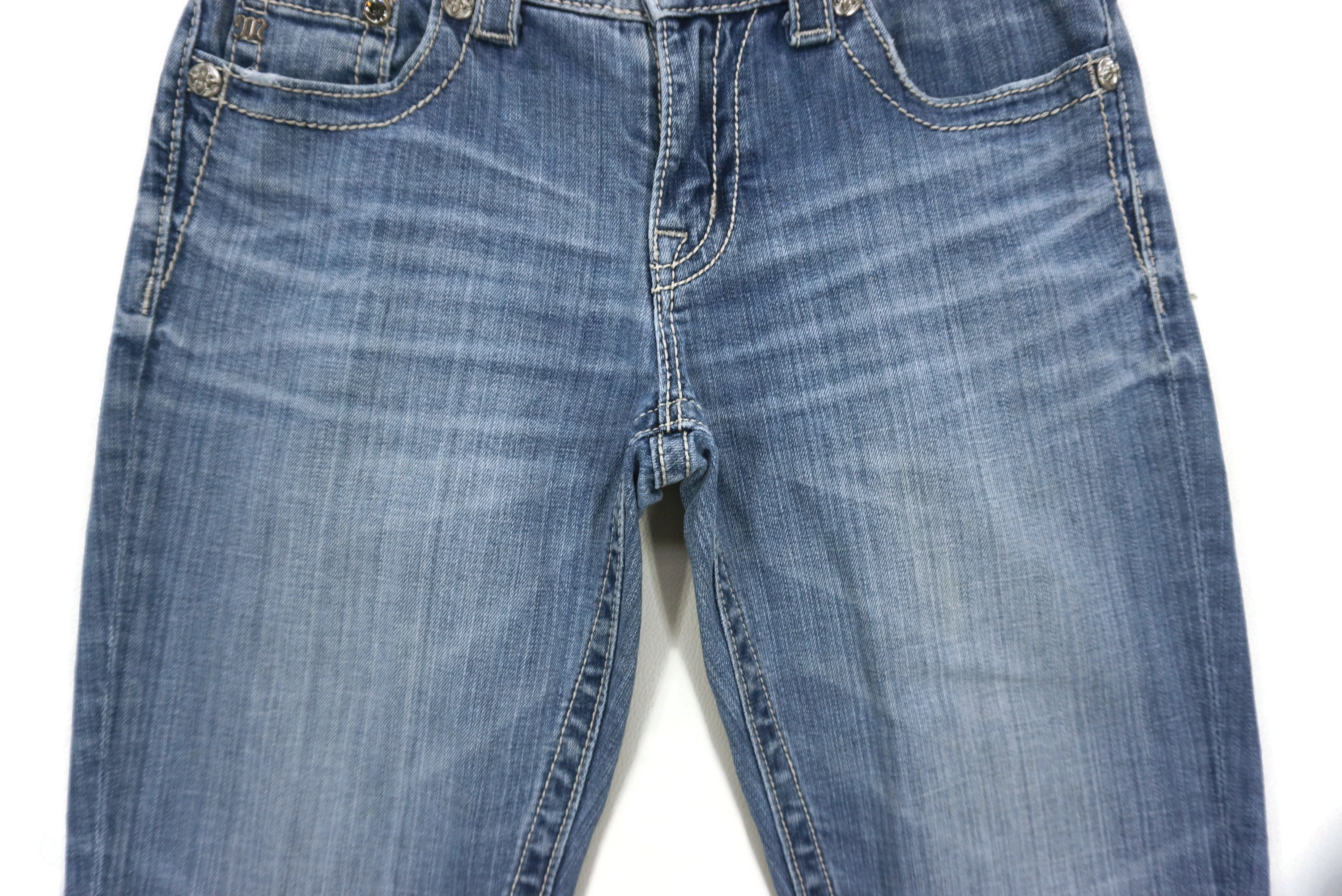 Miss Me Boyfriend Jeans Size 24 fits W29 L25 Studded Cropped Denim Size 24" / US 00 / IT 34 - 5 Thumbnail