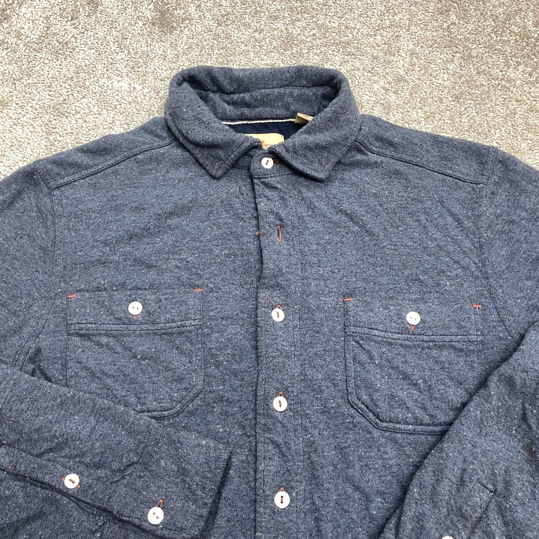 Tommy Bahama Tommy Bahama Jeans Shaket Heavyweight Button Down Shirt Mens Medium Blue Casual Box No. Size US M / EU 48-50 / 2 - 3 Thumbnail