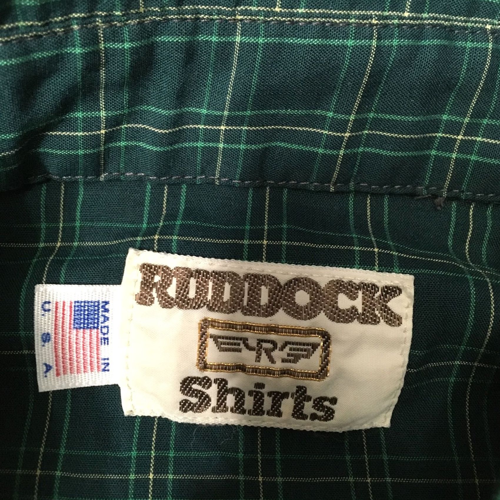 Vintage Ruddock Bros Green Plaid Short Sleeve Pearl Snap Western Shirt Mens XL Size US XL / EU 56 / 4 - 2 Thumbnail