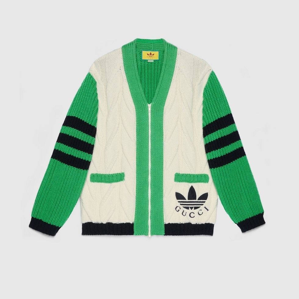 Adidas × Gucci 🔥$3.8K VALUE🔥Gucci x Adidas Wool Cardigan Jacket Blazer Size US M / EU 48-50 / 2 - 1 Thumbnail