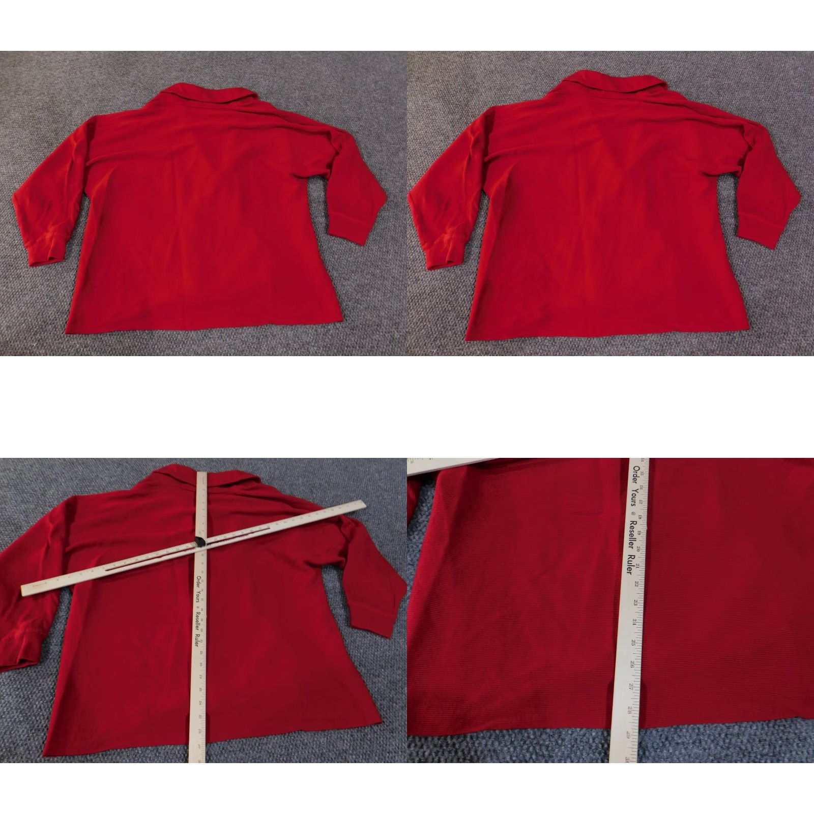 Jones New York Jones New York Sweater Cardigan Women's 3X Red Knit Wool Acrylic Rib Button V-Neck Long Sleeve Plus Size Classic Casual Winter Fall Spring 3X Womens Size XXL / US 16-18 / IT 52-54 - 8 Thumbnail