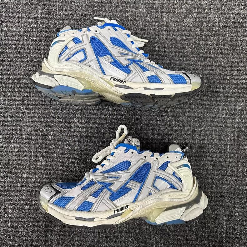 Balenciaga Balenciaga Runner Blue and White shoes 2502-Nextarrow Size US 8 / EU 41 - 2 Thumbnail