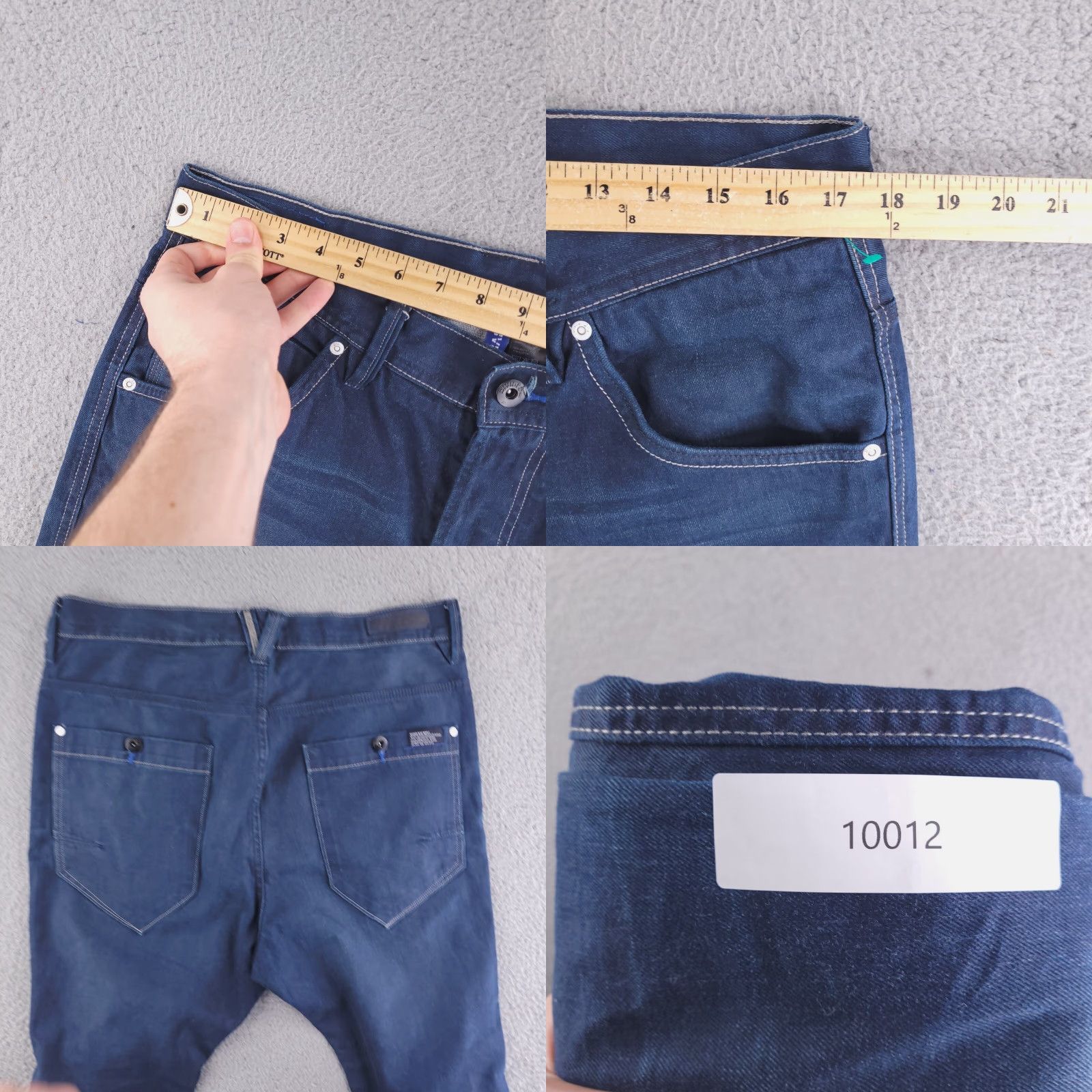 H&M H&M Jeans Mens 34x29 High Waisted Slim Dark Denim Shirt? Size US 34 / EU 50 - 8 Thumbnail