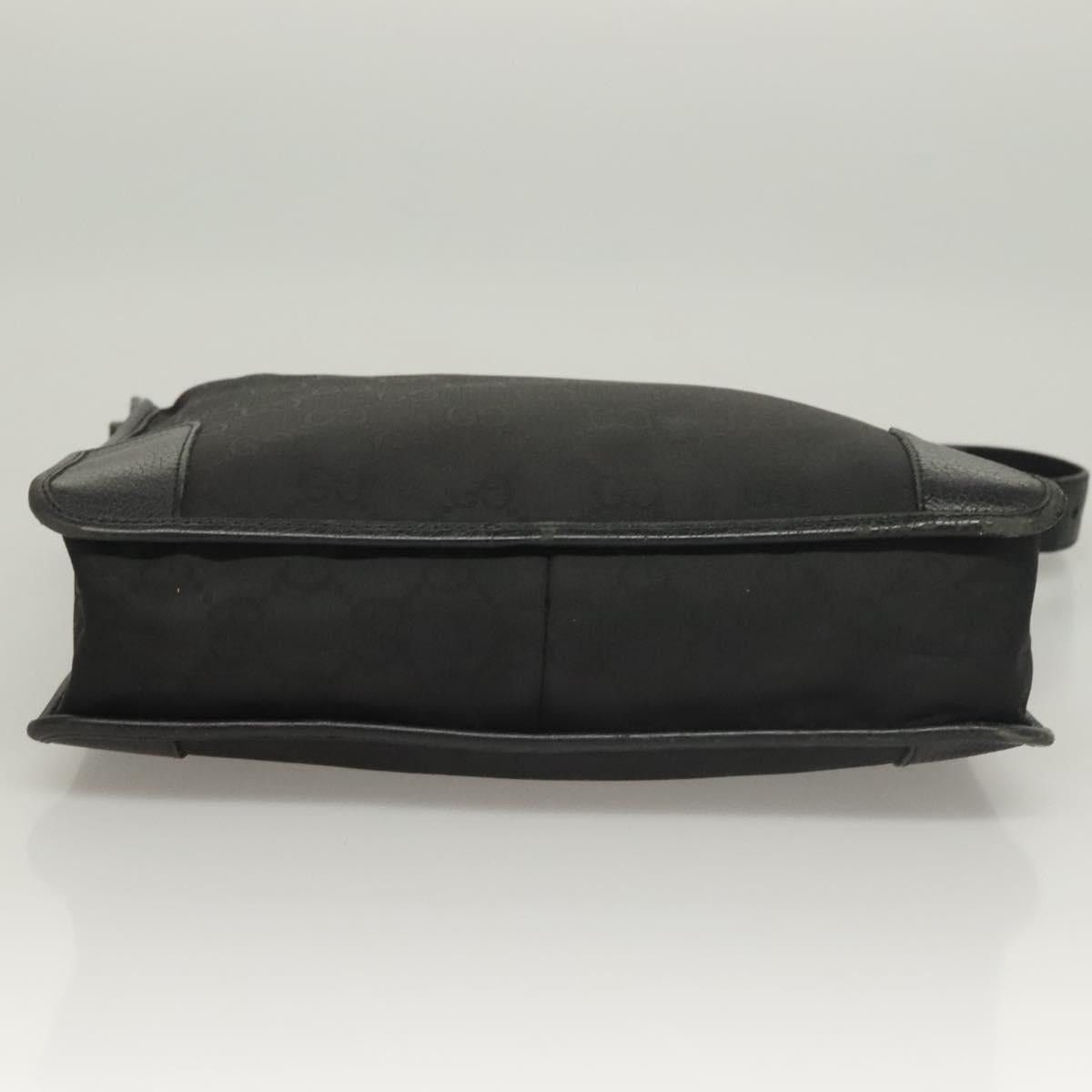 Gucci GUCCI GG Canvas Shoulder Bag Black Silver Size ONE SIZE - 8 Thumbnail