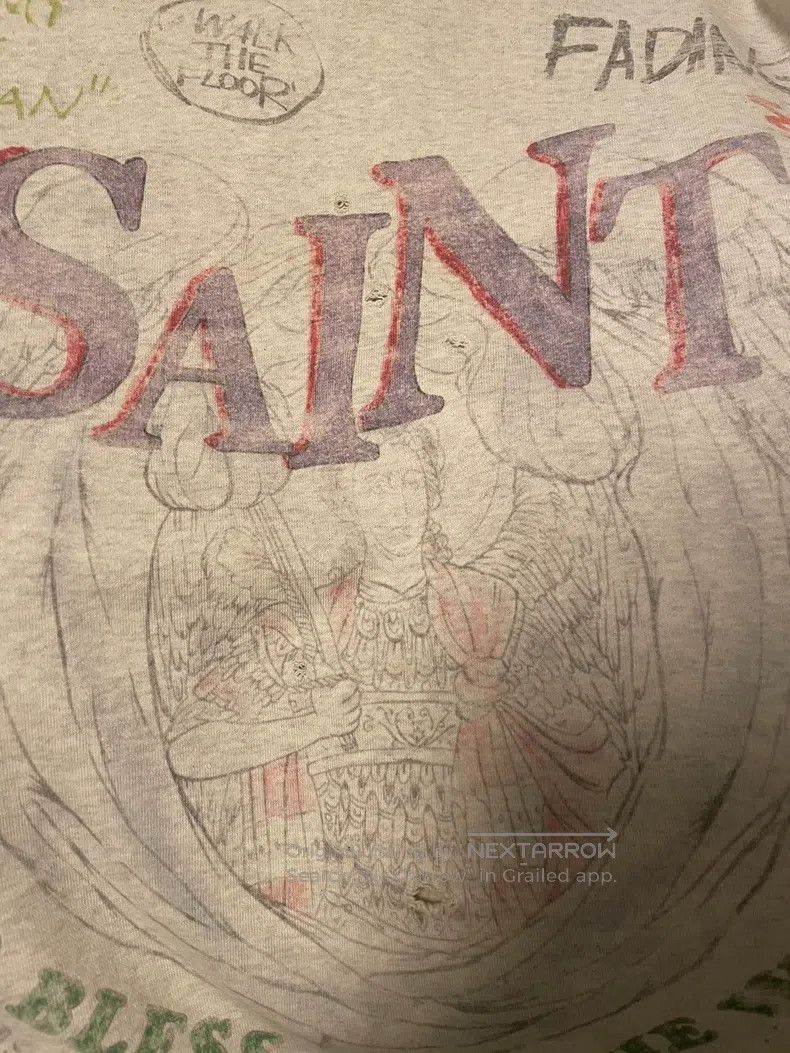 Saint Michael Saint Michael Doodle Old Hoodie Hoodie Size US L / EU 52-54 / 3 - 6 Thumbnail