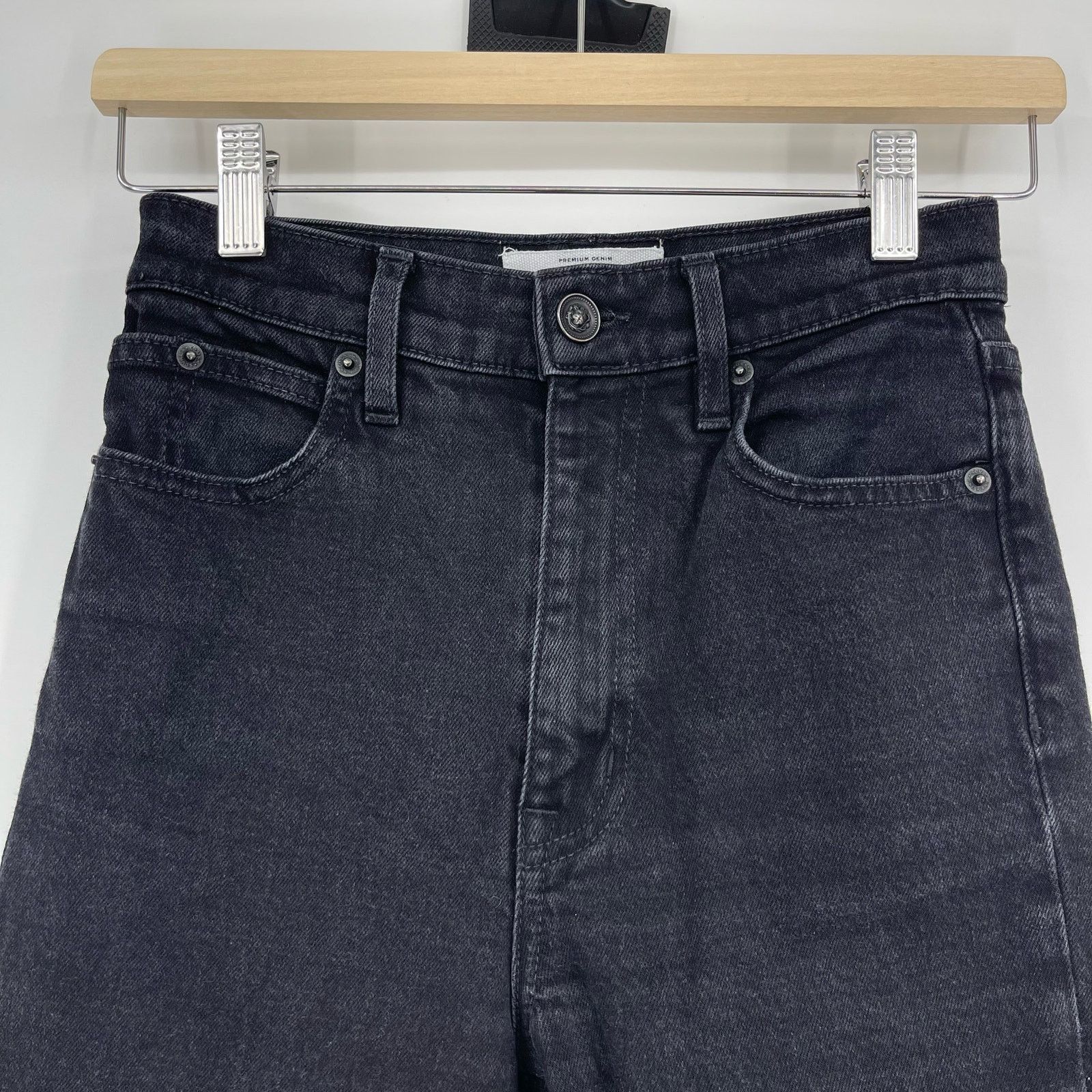 SLVRLAKE SLVRLAKE | London Straight Leg Jeans Jet Black 25 Size 25" / US 0 / IT 36 - 5 Thumbnail
