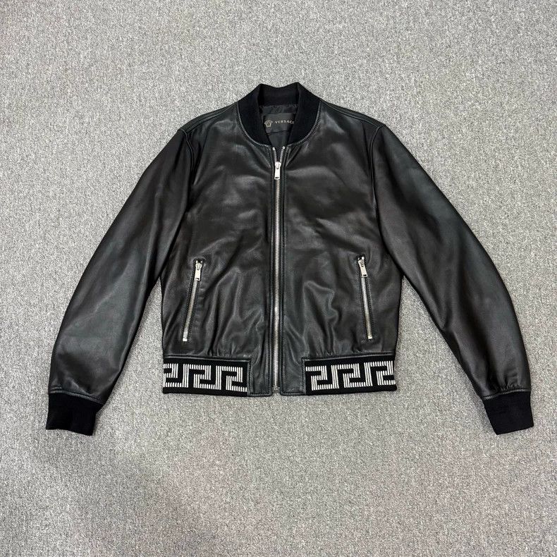 Versace Versace The main line is a black lambskin leather jacket Size US M / EU 48-50 / 2 - 1 Thumbnail