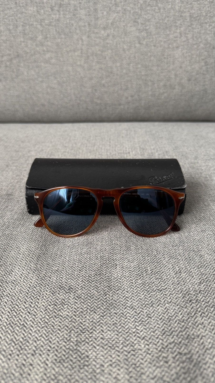 Persol Persol Brown Havana Sunglasses Classic Round Frame Size ONE SIZE - 2 Thumbnail