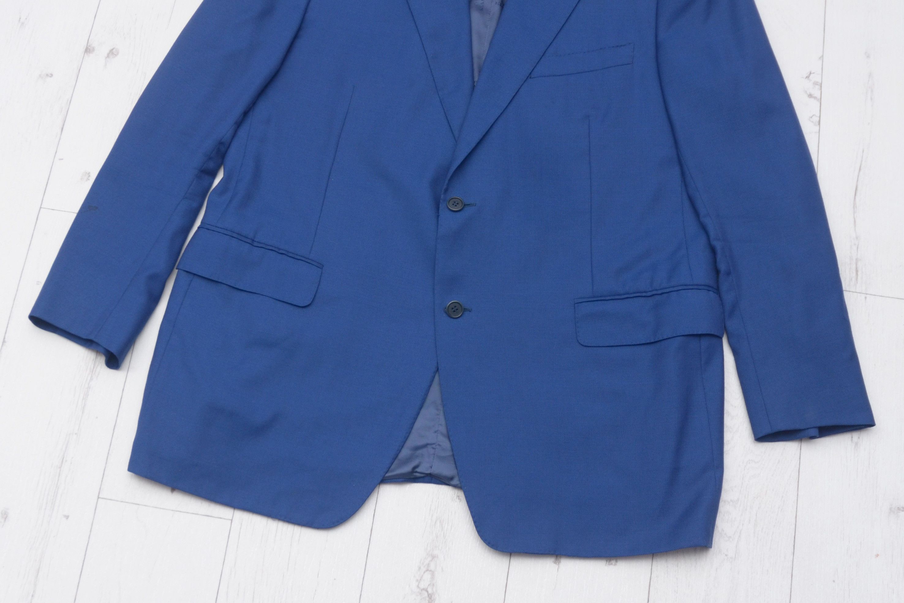 Lanvin Luxury Lanvin Blue Blazer Wool 2 button 56R Made in Italy Size 46R - 3 Thumbnail