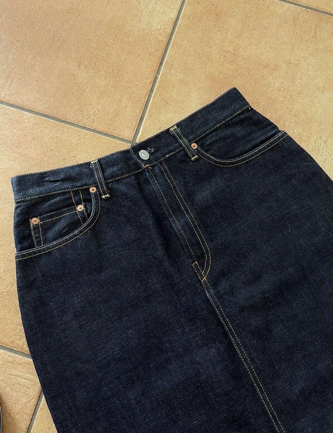 Evisu × Japanese Brand × Vintage Evisu Vintage Maxi Skirt Size 28" / US 6 / IT 42 - 4 Thumbnail