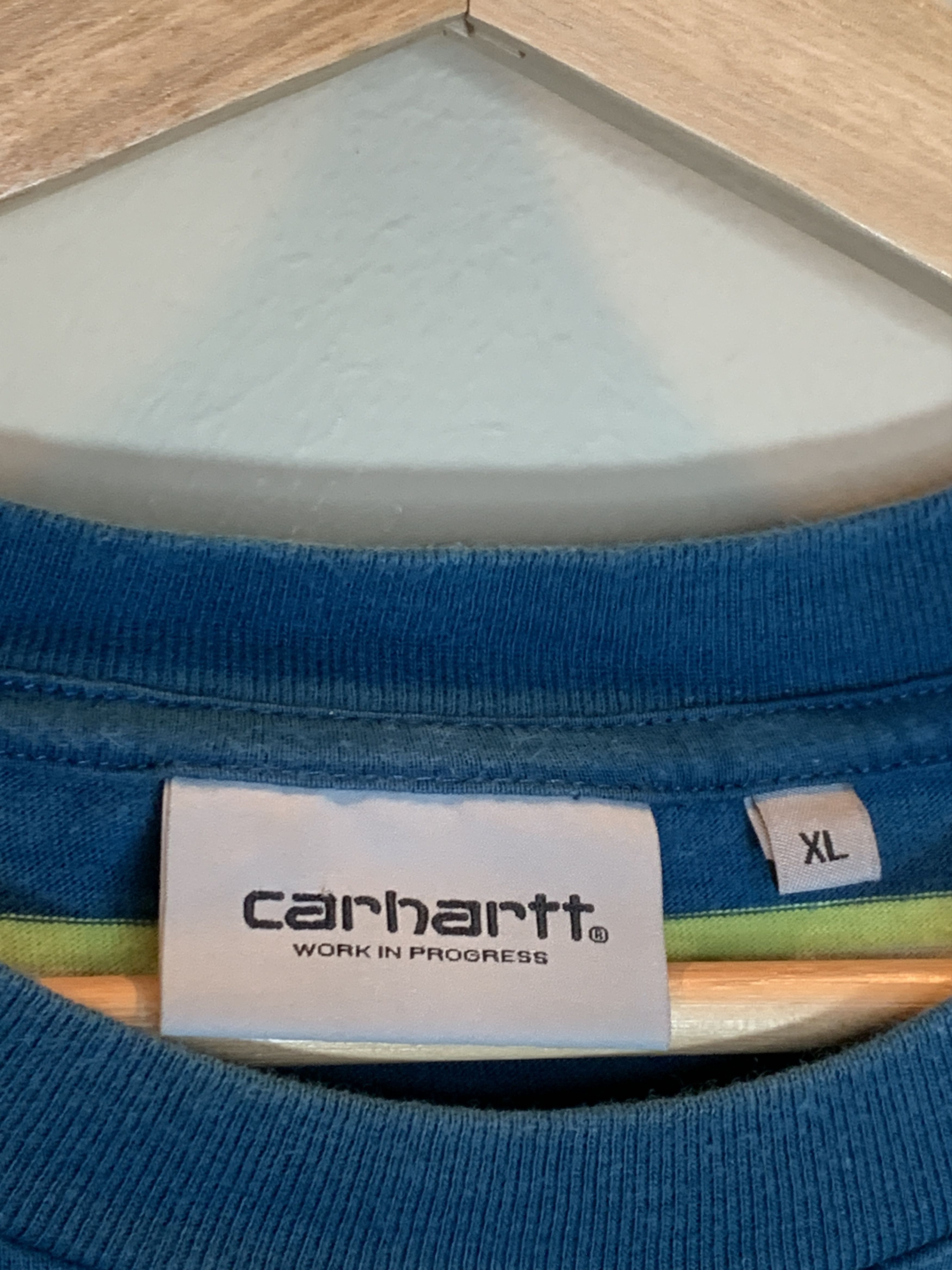 Carhartt Wip RARE Carhartt WIP Work In Progress Embroidered Striped Shirt Size US XL / EU 56 / 4 - 5 Thumbnail