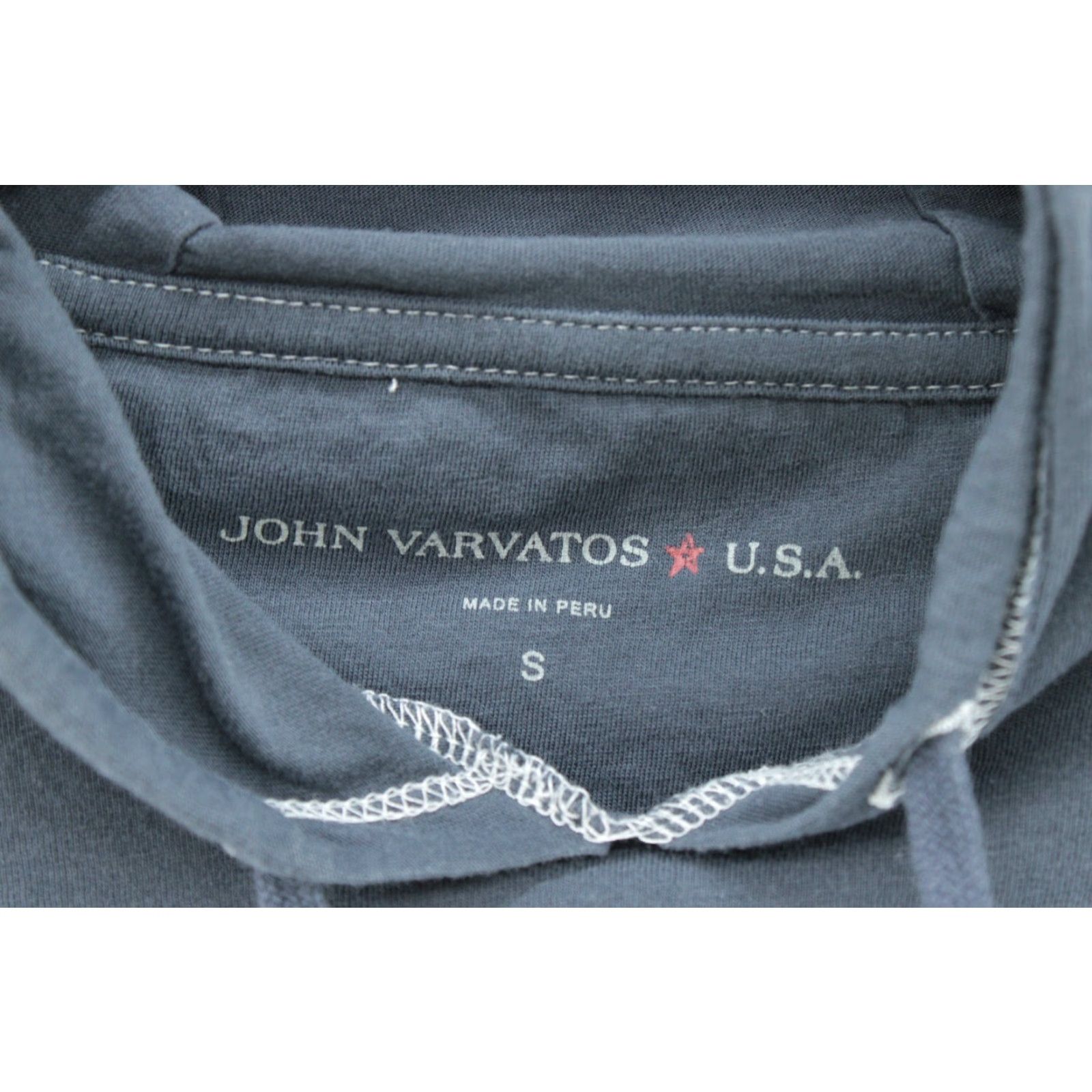 John Varvatos John Varvatos USA Pullover Hoodie Mens Small Gray Lightweight Long Sleeve Hoodie Size US S / EU 44-46 / 1 - 4 Thumbnail