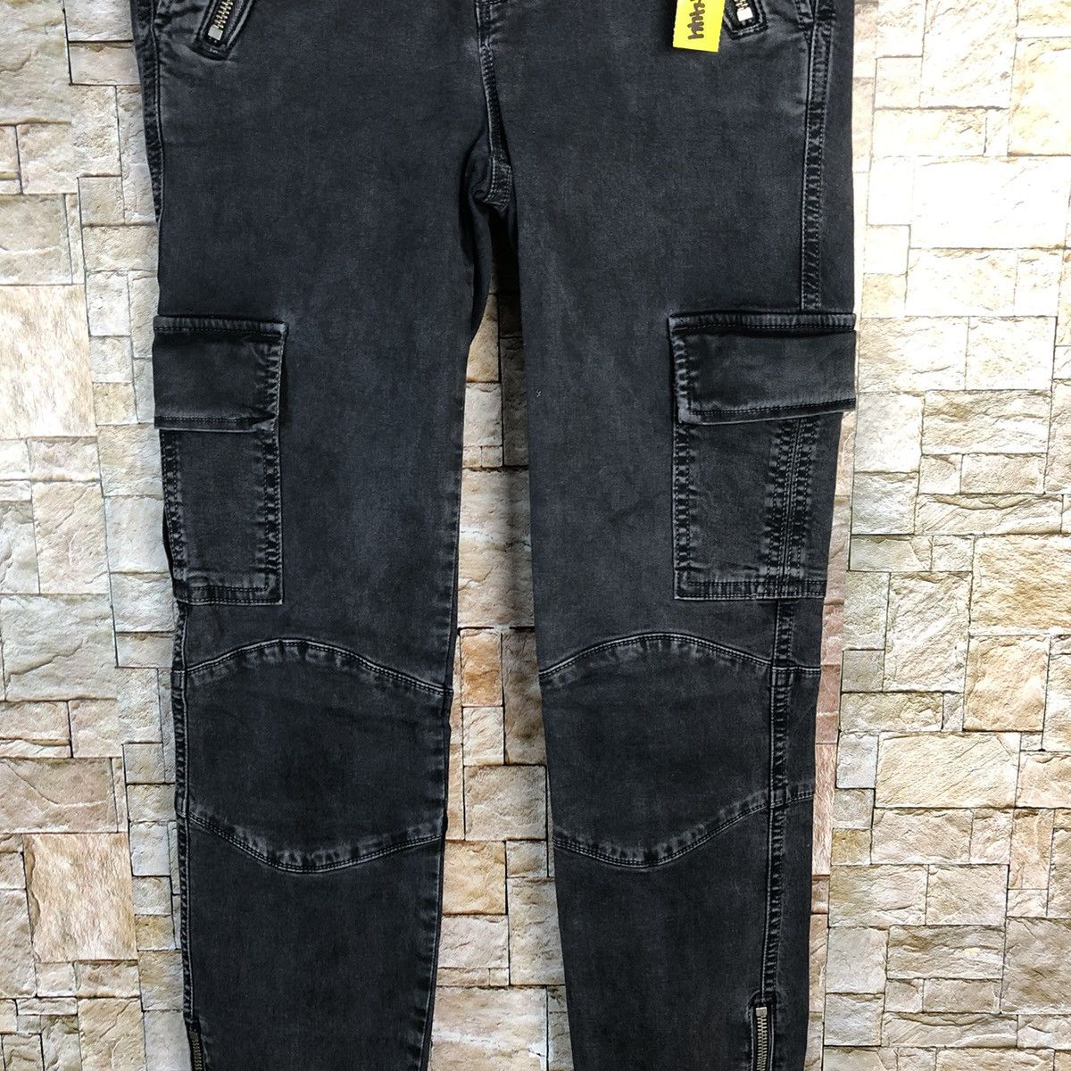 Japanese Brand Japanese Brand Black Cargo Multipocket Pants #A444 Size 26" / US 2 / IT 38 - 6 Thumbnail