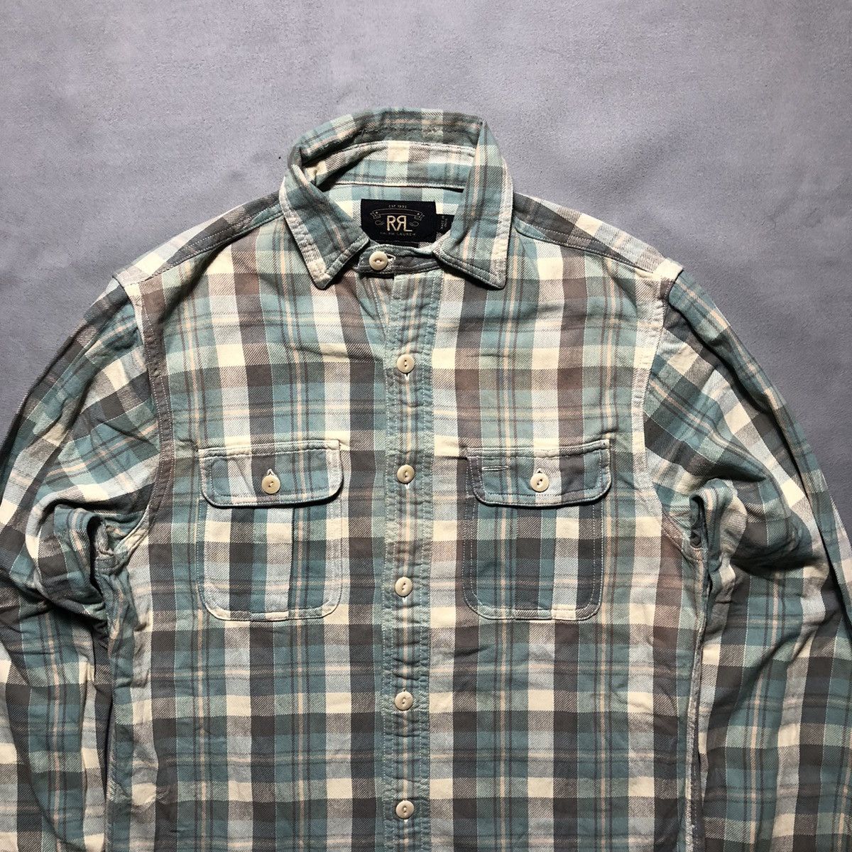 RRL Ralph Lauren RRL Ralph Lauren Western Plaid L/S Shirt Size US XS / EU 42 / 0 - 2 Thumbnail