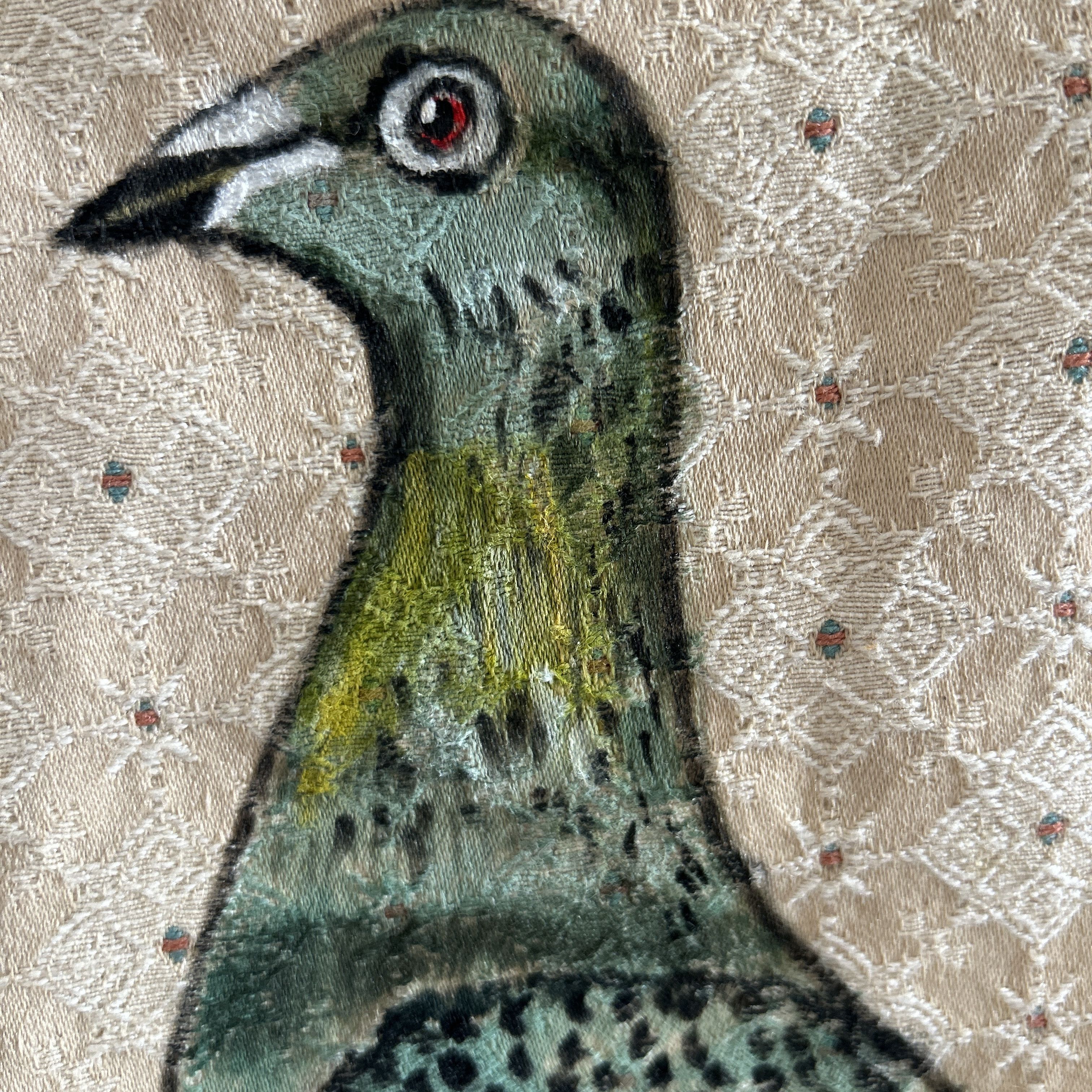 Custommade Custommade Hand Painted Pigeon Cotton Mini Skirt Size 27" / US 4 / IT 40 - 13 Thumbnail