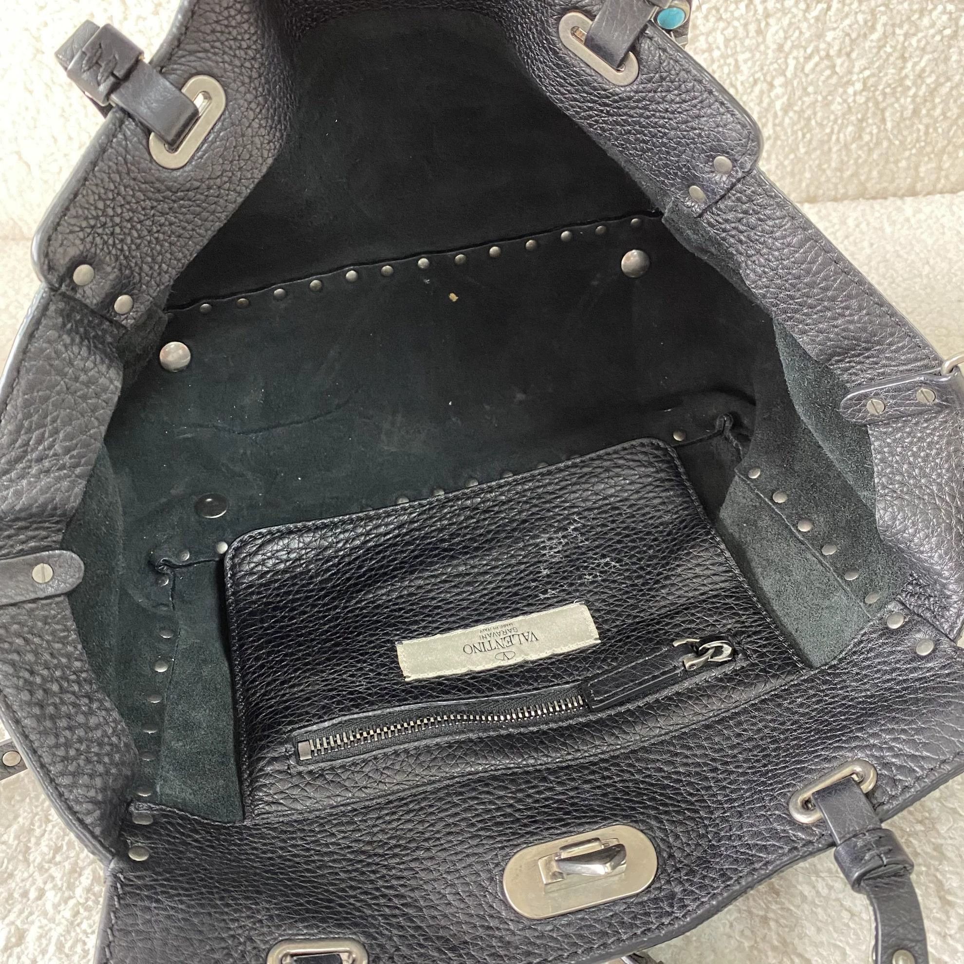 Valentino Valentino Black Handbag/Shoulder Bag Size ONE SIZE - 6 Thumbnail