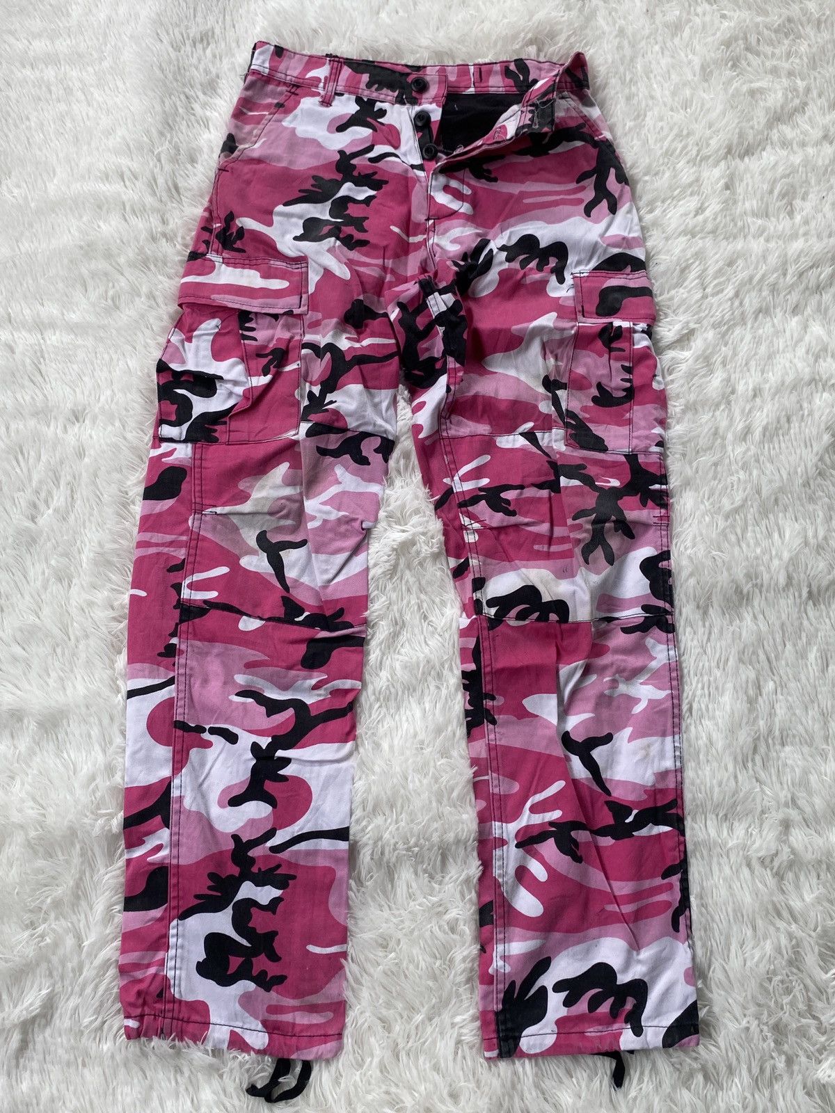 Rothco OFFER 🔥ROTHCO Pink Camouflage Paratrooper Cargo Pants Size US 29 - 2 Thumbnail