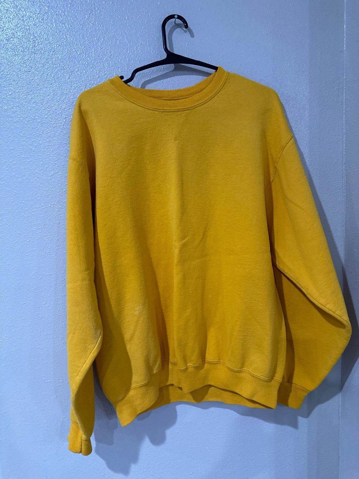 Fruit Of The Loom Golden yellow crewneck Size L / US 10 / IT 46 - 1 Thumbnail