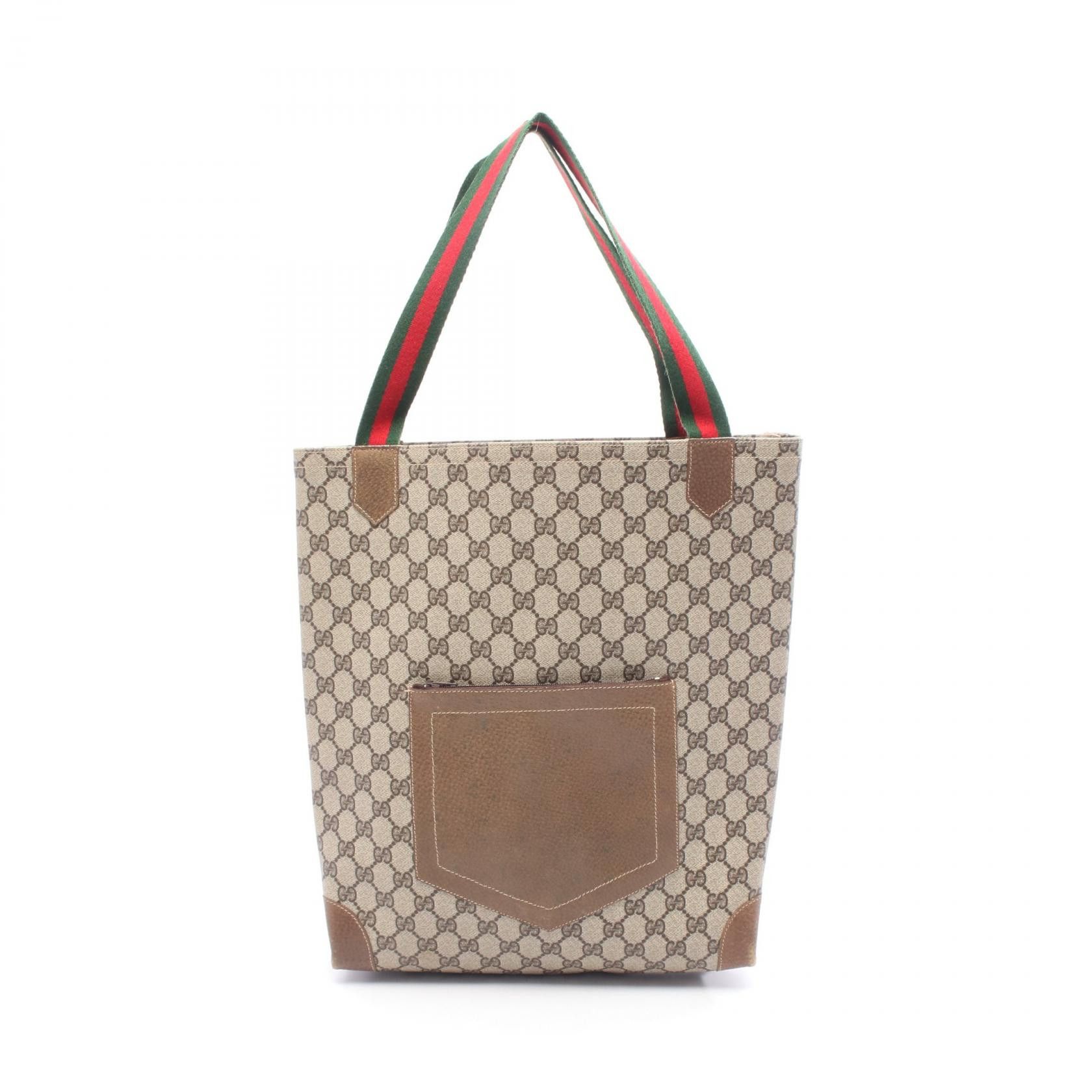 Gucci Gucci Gucci GG Plus Sherry Line Coated Canvas Tote Bag Plastic / Synthetic Tote Bag 47・02・4120 DUTY FREE for USA Size ONE SIZE - 1 Thumbnail