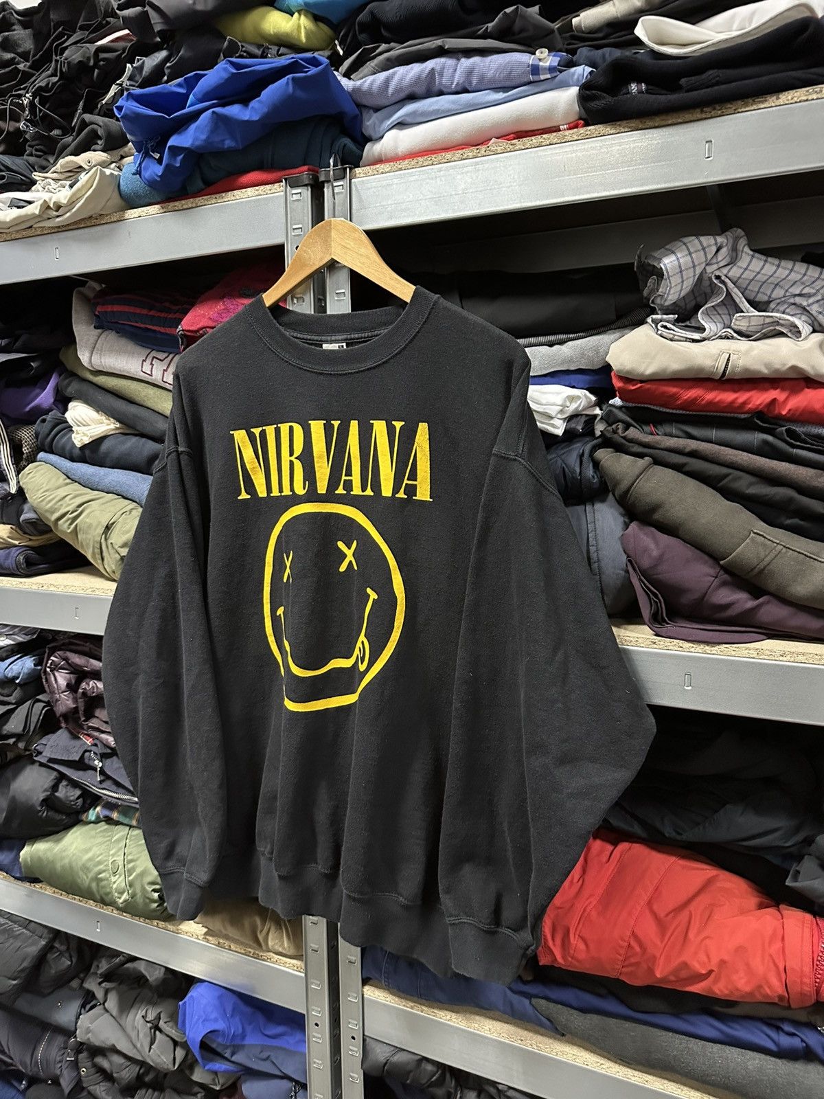 Nirvana Vintage Nirvana Sweatshirt Band Big Logo Pullover Boxy Fit Size US XL / EU 56 / 4 - 3 Thumbnail