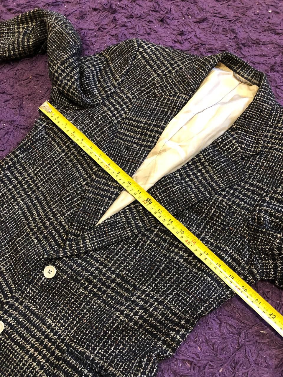 Christian Dior Monsieur VINTAGE CHRISTIAN DIOR Wool Slim Fit Checked Jacket Size 40L - 14 Thumbnail