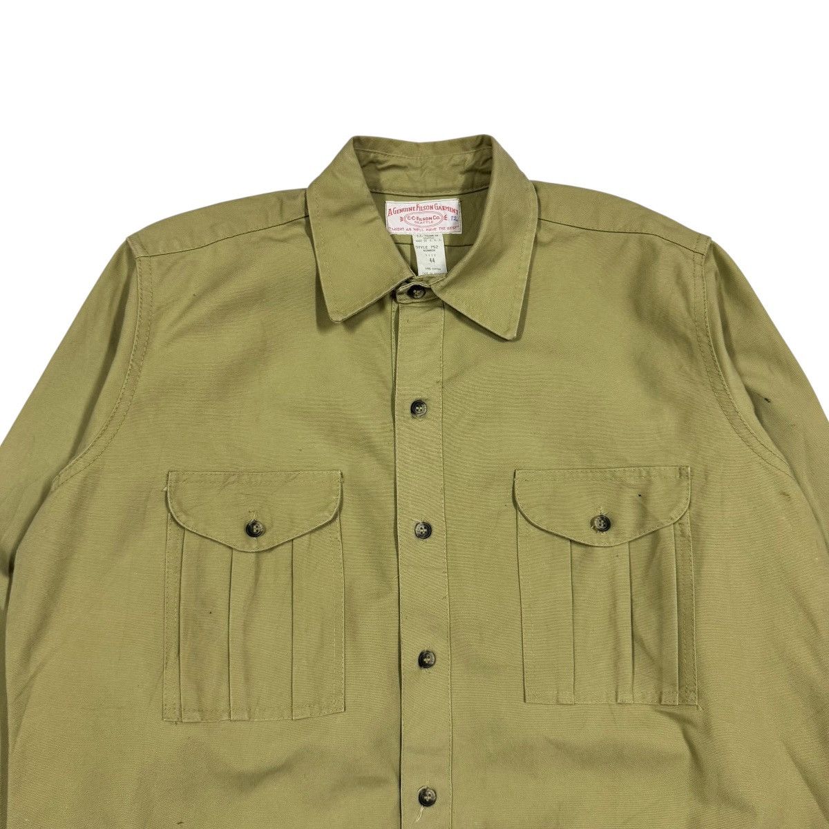 Filson Vtg🔥C.c Filson Co.Seattle Utility Canvas Hunting Shirt Size US XL / EU 56 / 4 - 3 Thumbnail