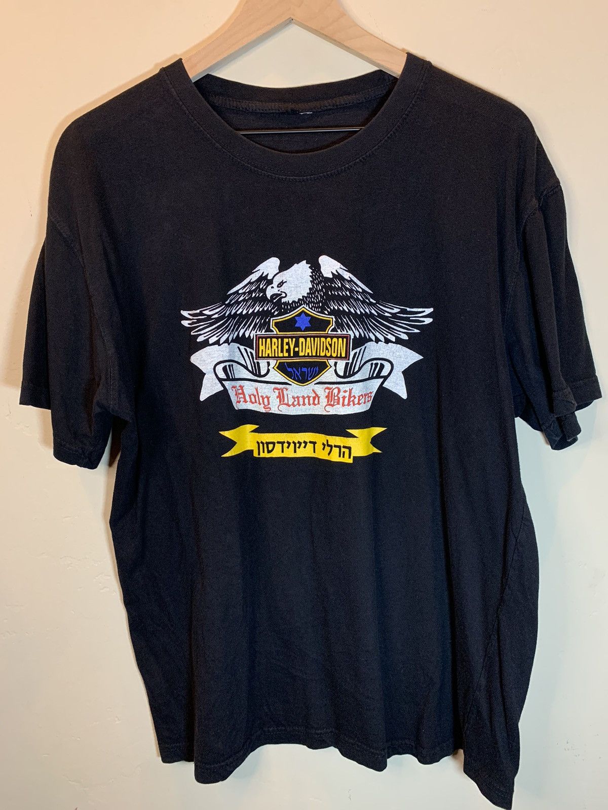 Harley Davidson × Vintage RARE Vintage Harley Davidson Holy Land Biker Jerusalem Shirt Size US XL / EU 56 / 4 - 1 Thumbnail