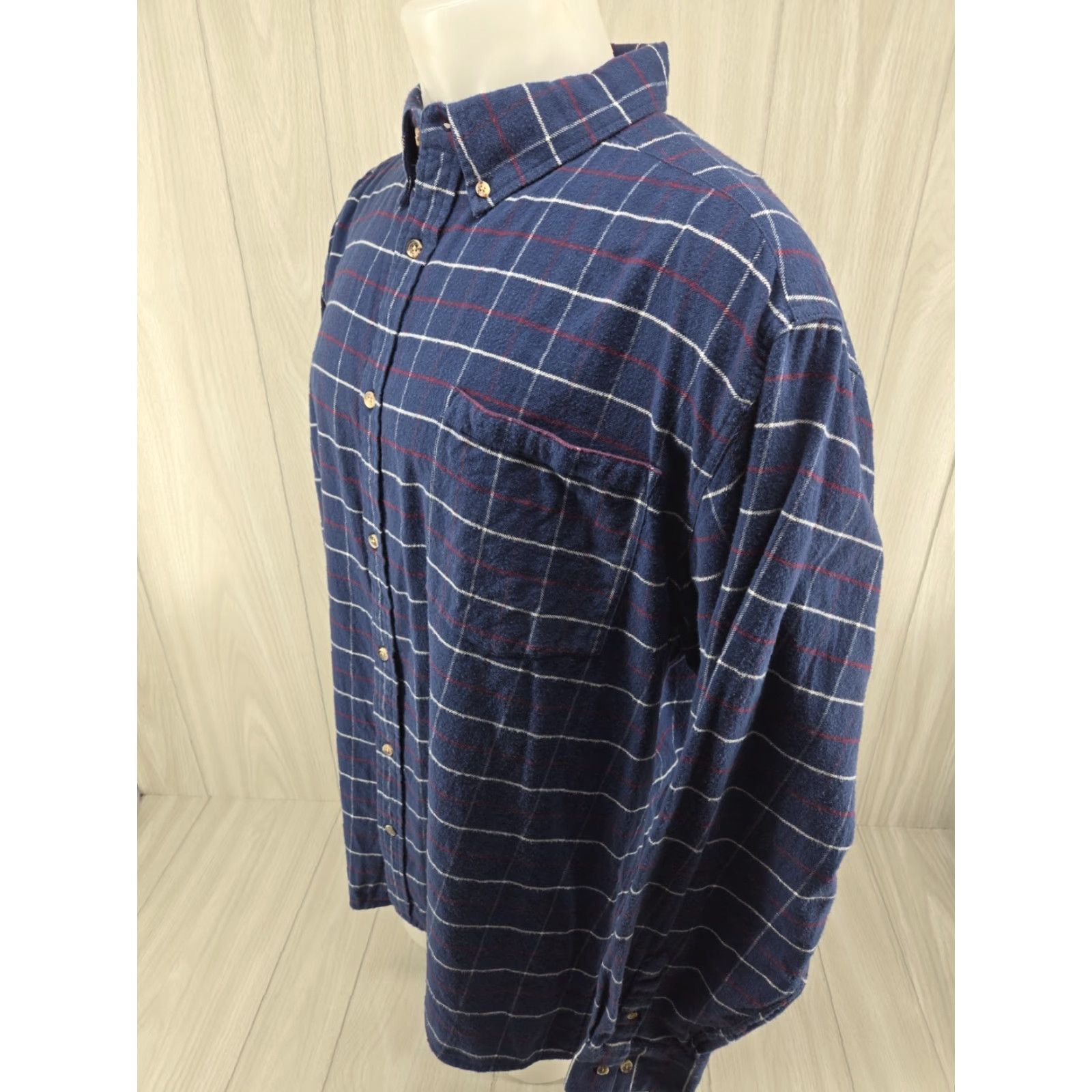 Mountain Khakis VINTAGE Mountain Khakis Shirt Mens XXL Blue Button-Up Cotton Plaid Flannel Size US XXL / EU 58 / 5 - 4 Thumbnail