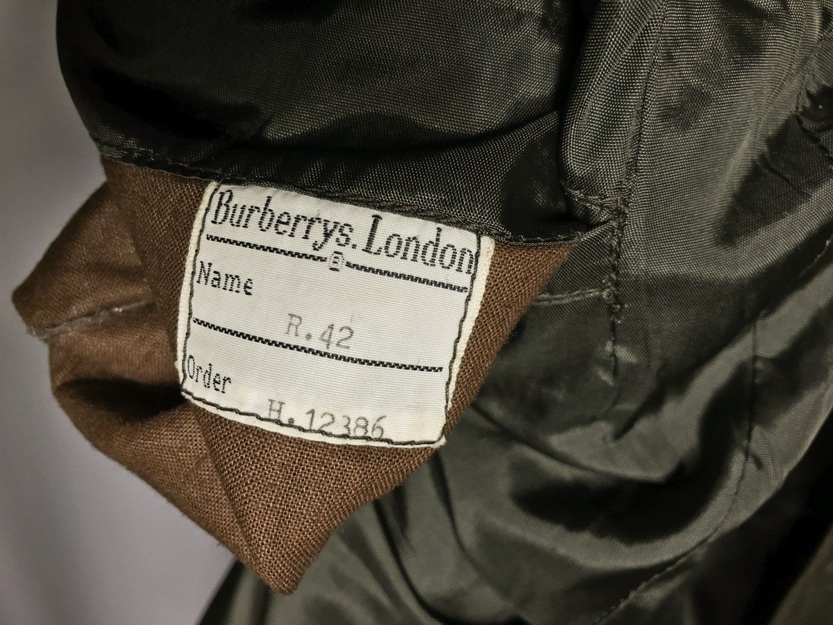 Other Burberrys London Dress Jacket Mens Green Wool Classic Size 42R - 10 Thumbnail