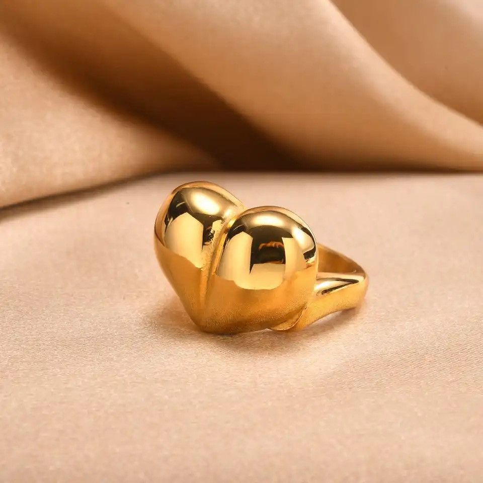 Other Big Love Heart Ring Size ONE SIZE - 1 Thumbnail