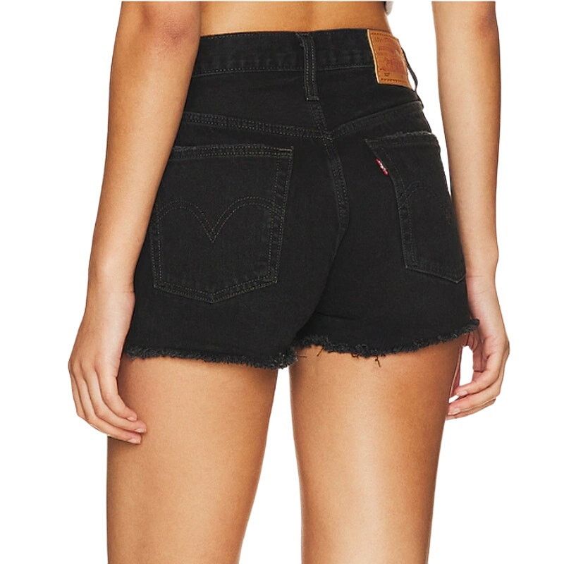 Levi's Levi's 501 Original Short Ripped in Black, Size 26 Size 26" / US 2 / IT 38 - 2 Thumbnail