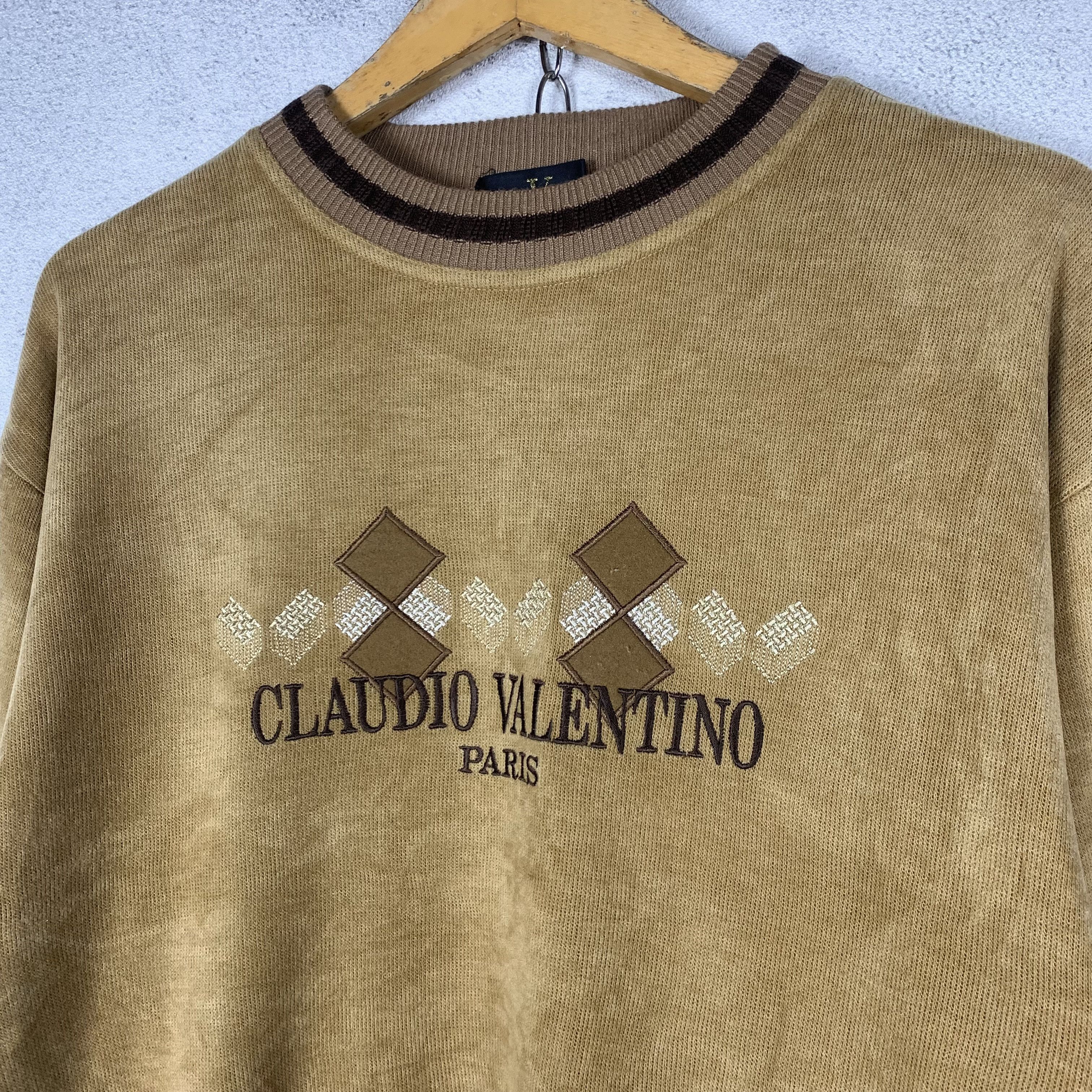 Valentino Vintage Claudio Valentino Sweatshirt Crewneck Size US M / EU 48-50 / 2 - 2 Thumbnail