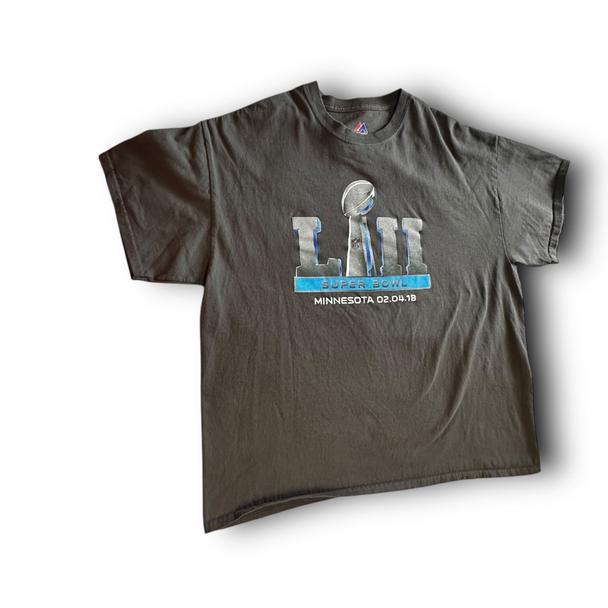 Majestic Majestic Mens XL Super Bowl LII T-Shirt Minnesota 2018 Gray Size US XL / EU 56 / 4 - 1 Thumbnail