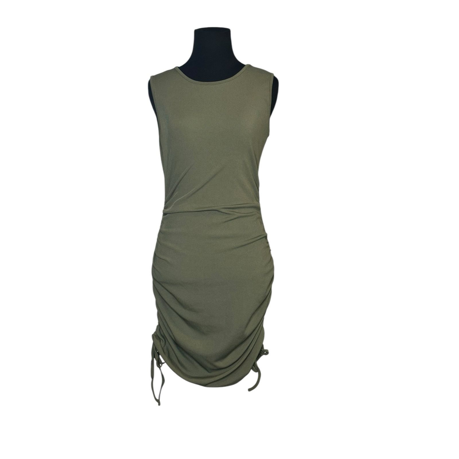 Shein Shein green ruched fitted mini dress size Medium Size M / US 6-8 / IT 42-44 - 6 Thumbnail