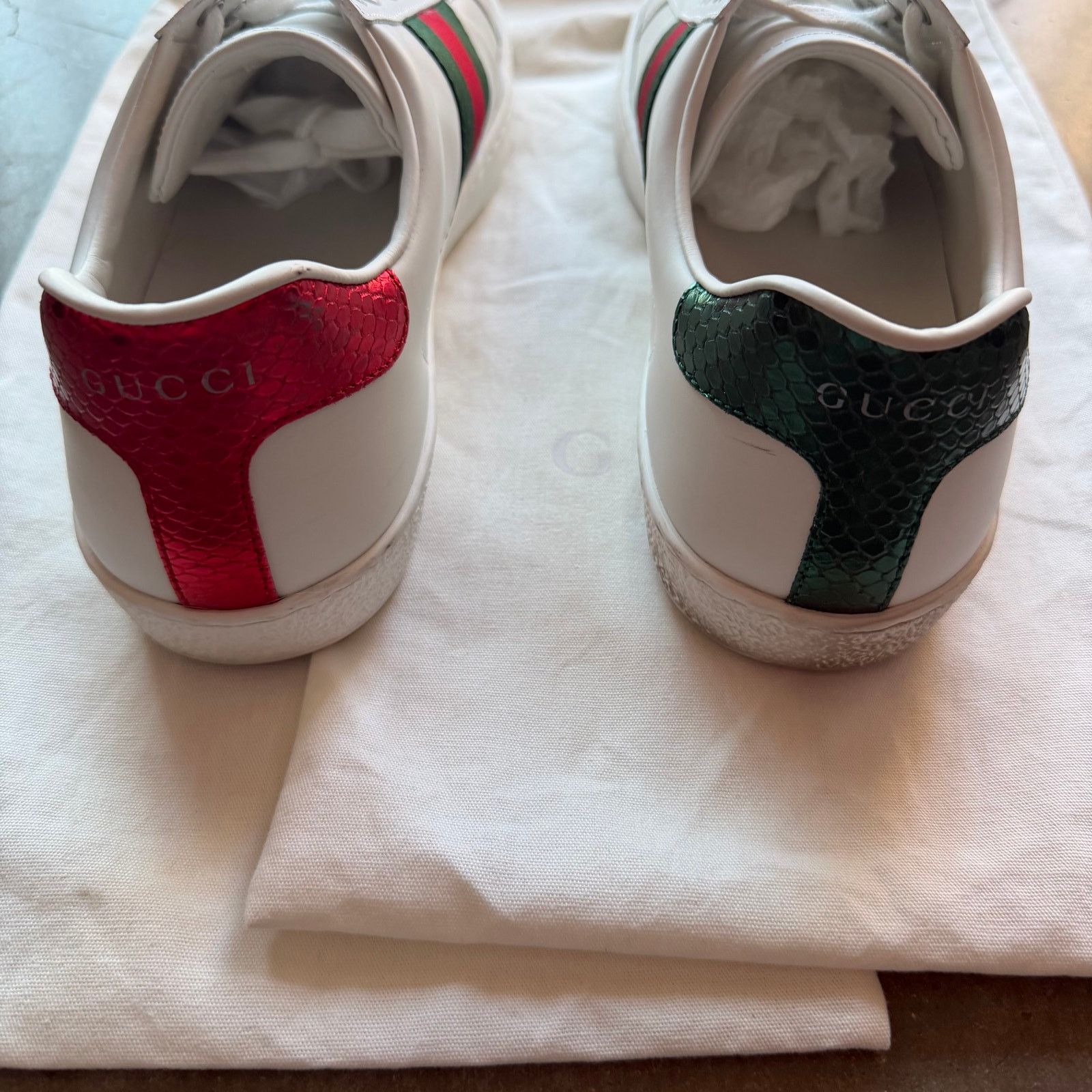 Gucci Gucci Ace Sneaker Embroidered Bees Size US 8.5 / EU 41-42 - 5 Thumbnail