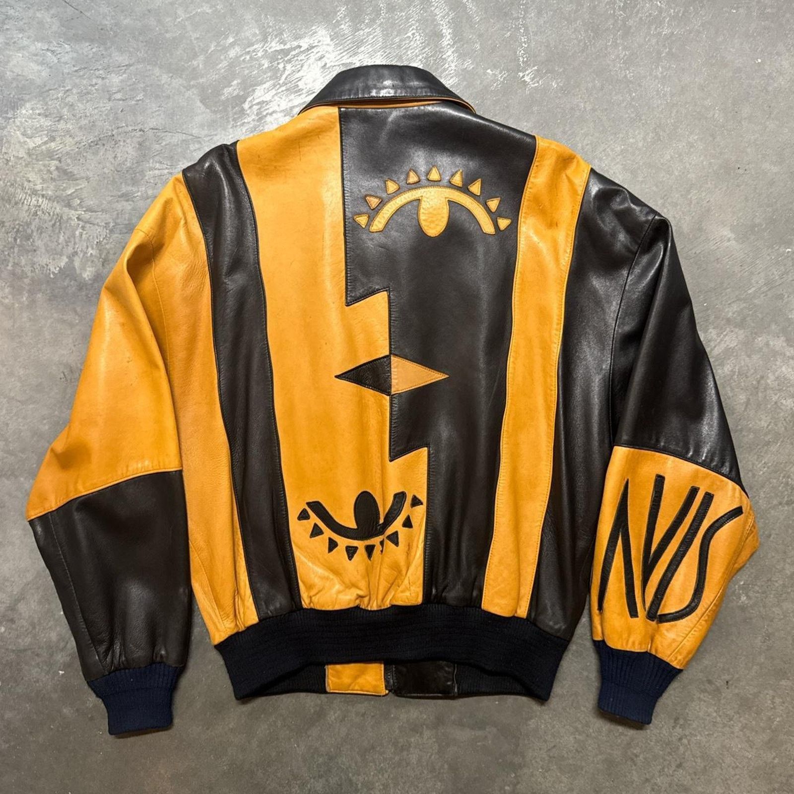 Vintage Vintage 80s Picasso Art Style Lamb Leather Jacket | Grailed