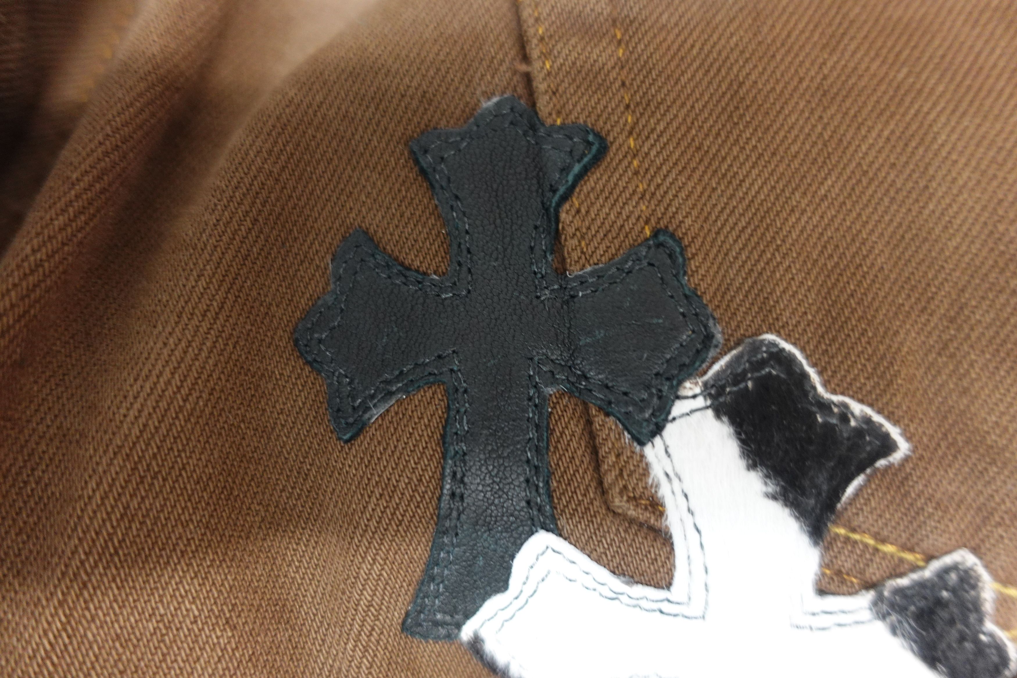Chrome Hearts Chrome Hearts Cross Patch Denim Brown / Zebra Size US 36 / EU 52 - 7 Thumbnail