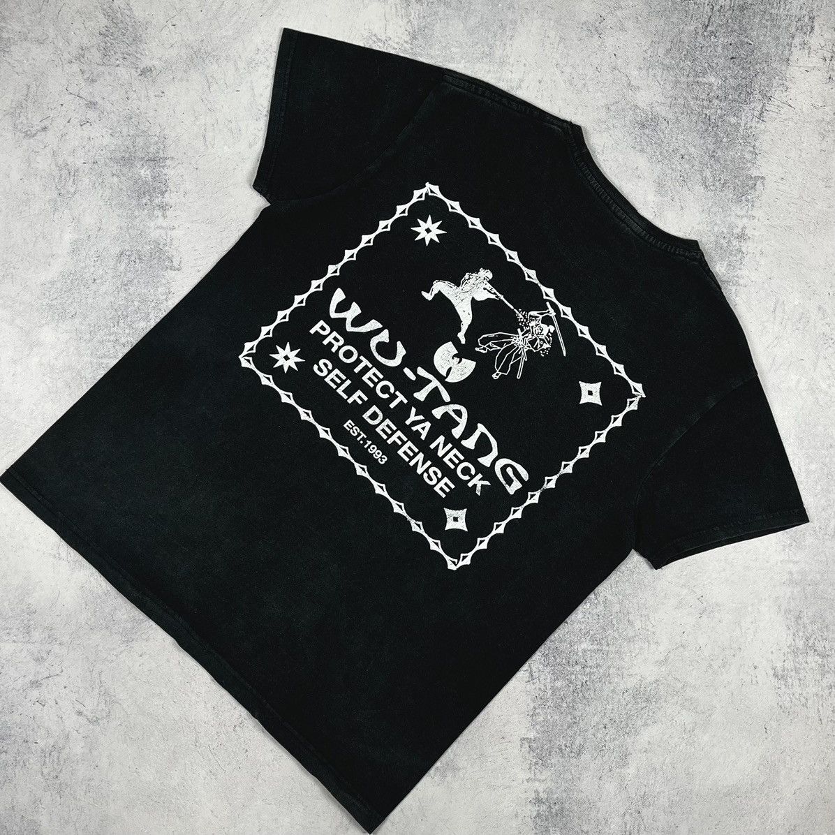 Vintage Vintage Wu-Tang Clan protect ya neck rap faded tee 00’s Size US S / EU 44-46 / 1 - 1 Thumbnail