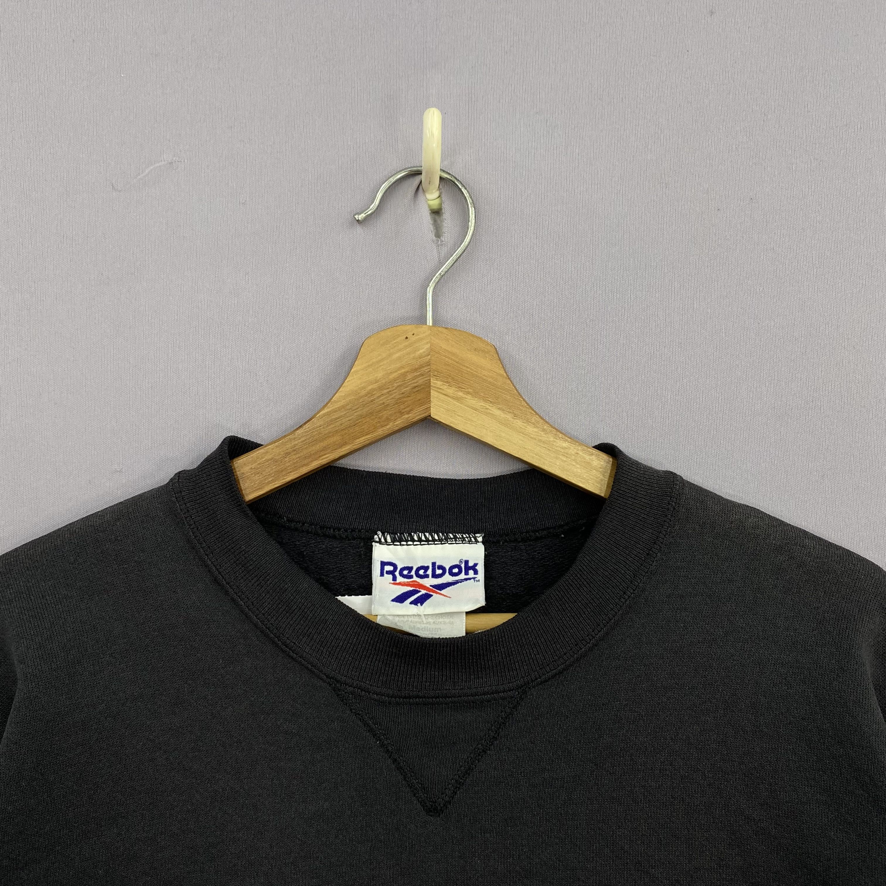 Reebok Vintage 90s Reebook Pullover Sweatshirt V-Stitch Sweater Size US M / EU 48-50 / 2 - 7 Thumbnail