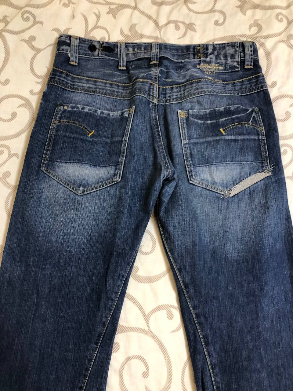 G-Star G-Star Raw Denim Jeans Straight Distressed Size US 34 / EU 50 - 16 Thumbnail